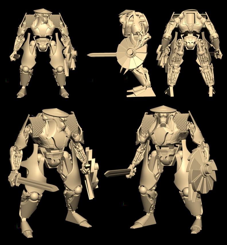 Light Bushido Sculpt WIP1