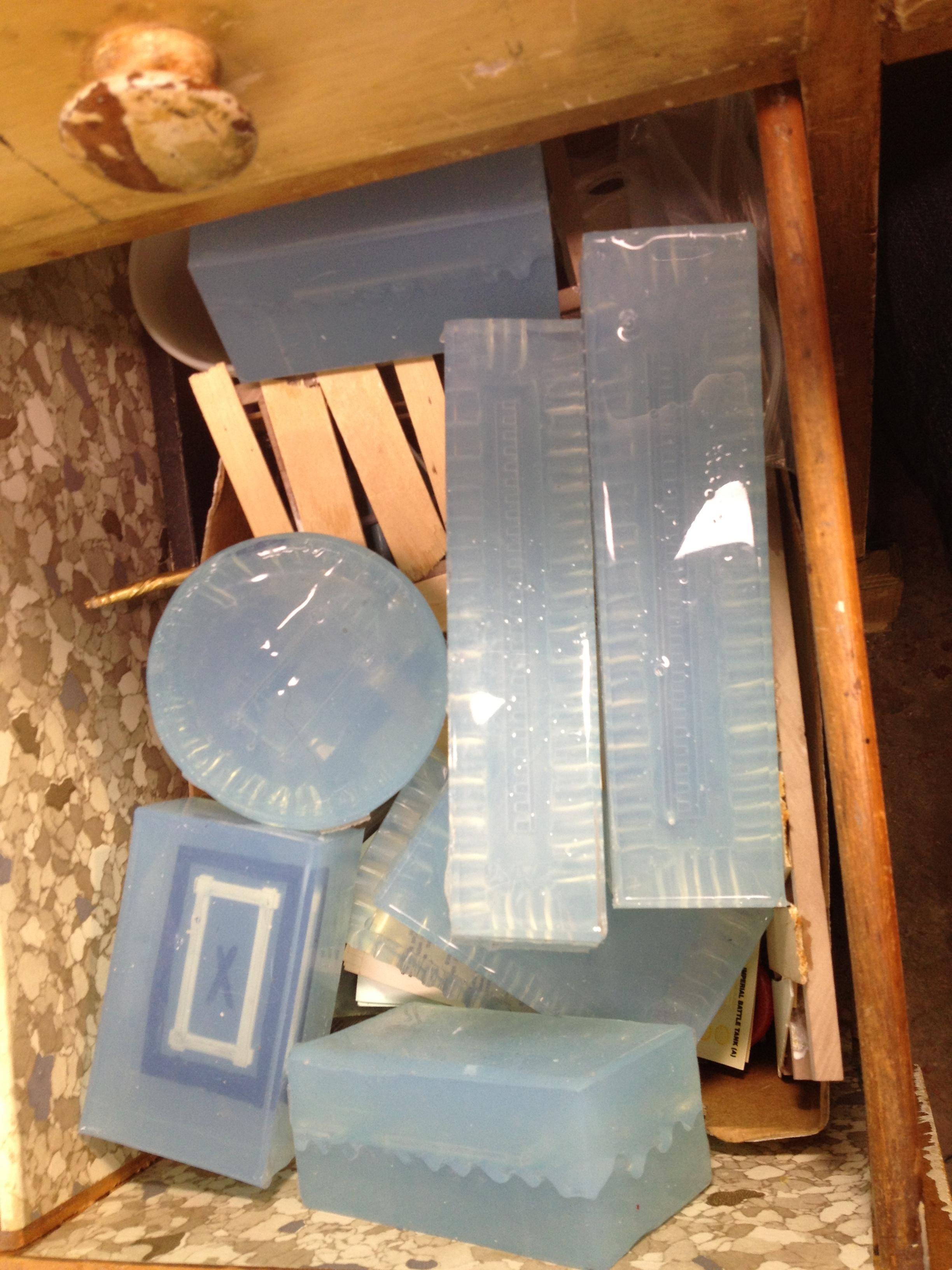 several molds used to add detail