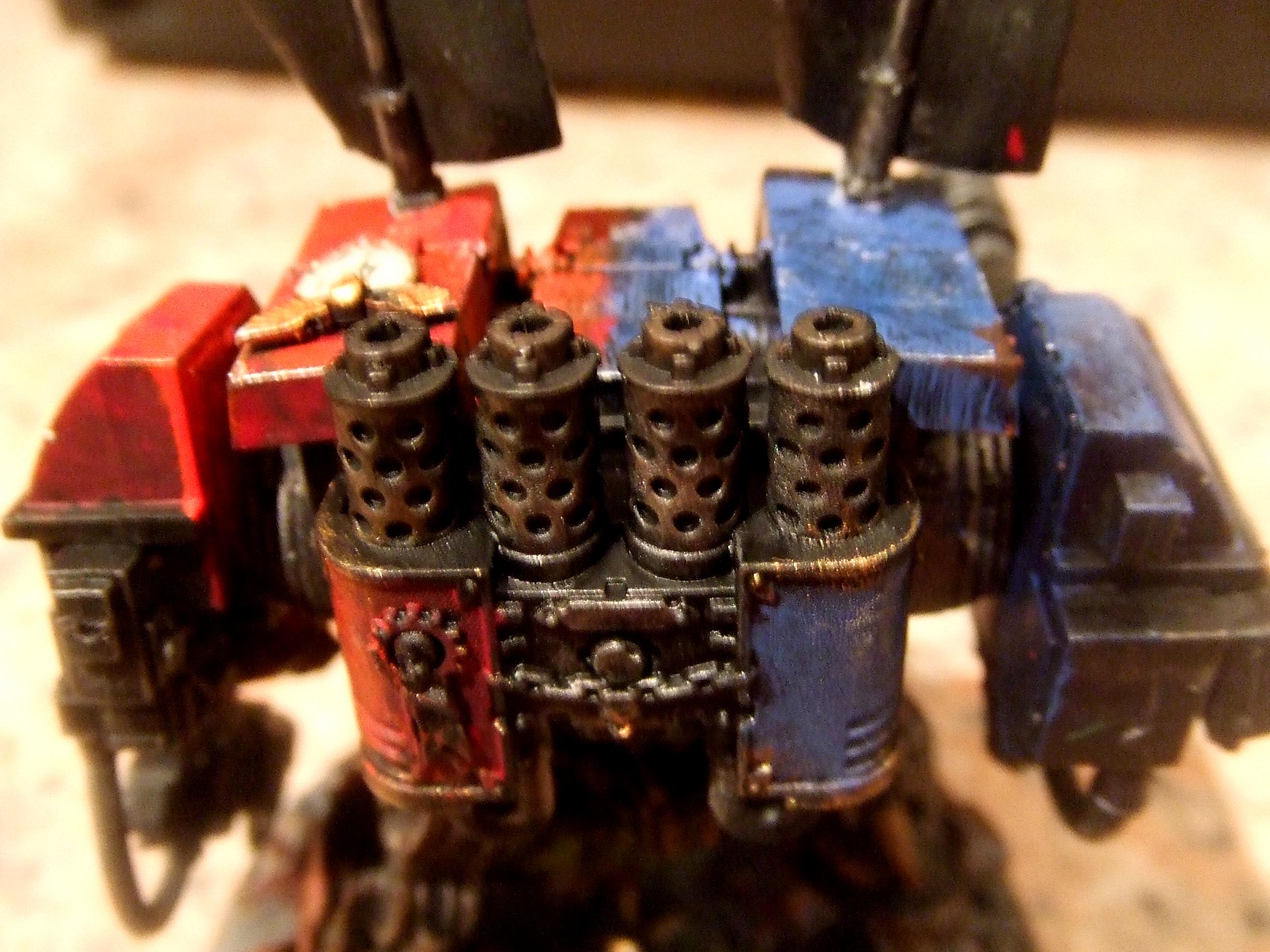 Dreadnought, Heavy Flamer, Lascannon, Power Fist, Space Marines