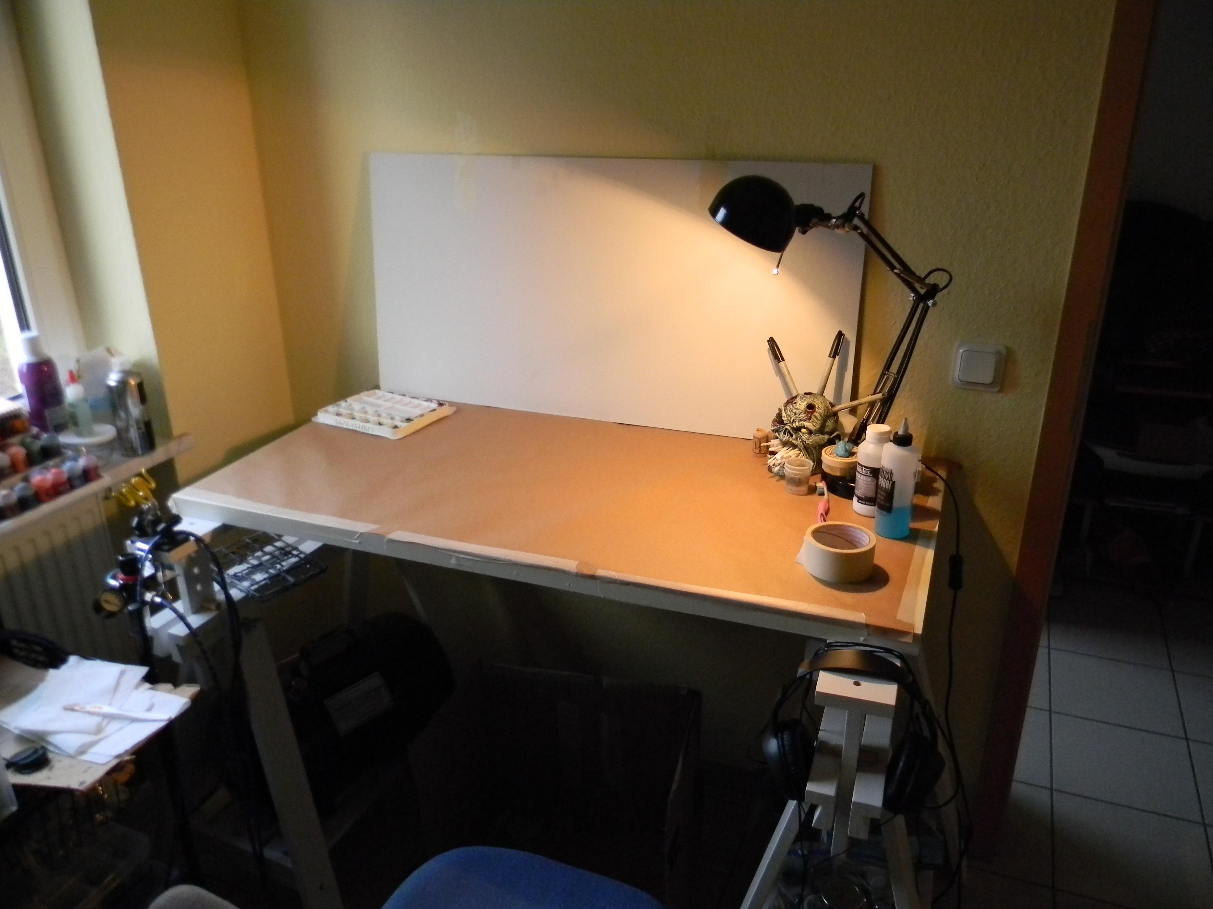 Work bench has been cleared and cleaned for new projects!