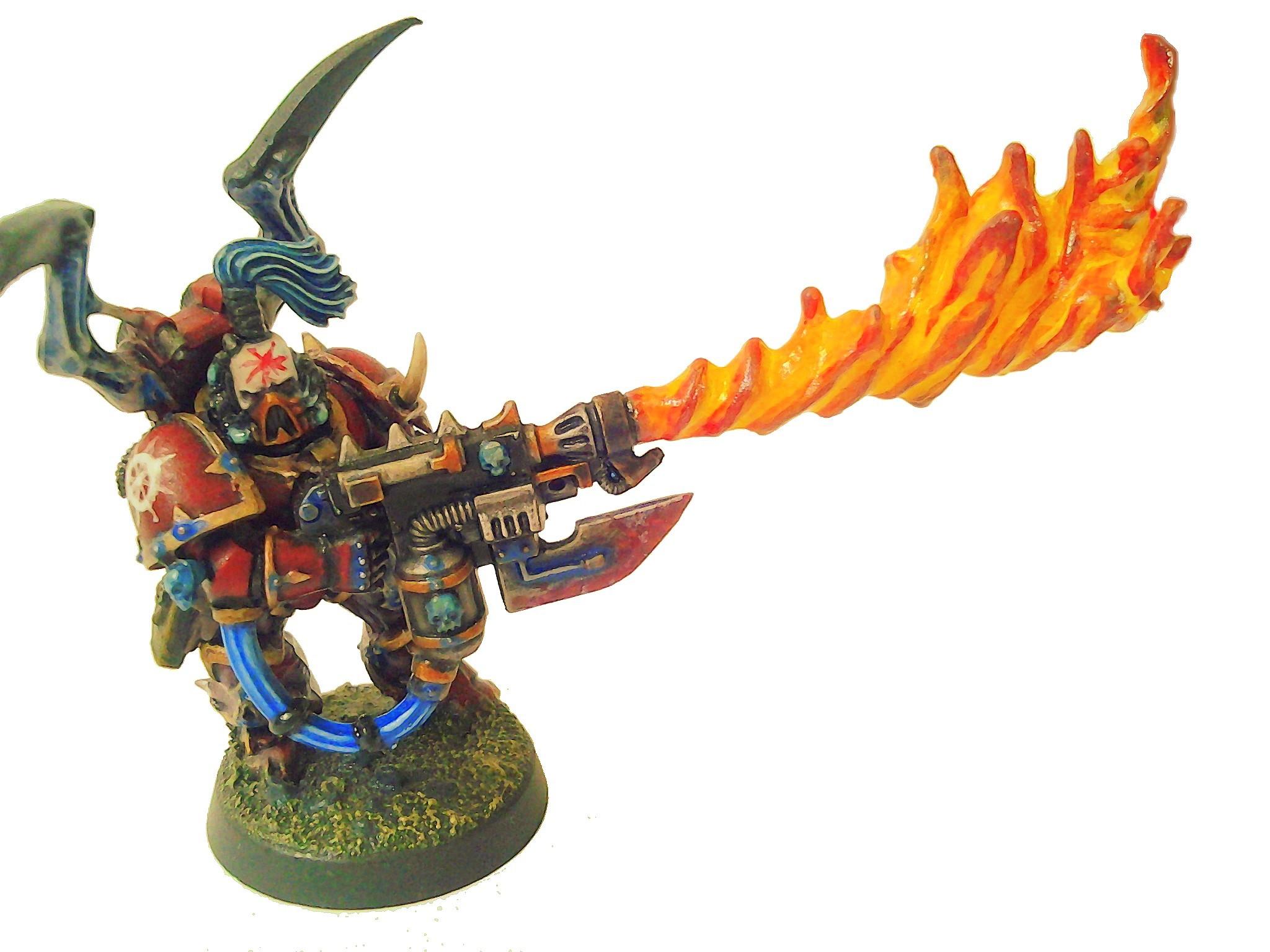 Chaos, Daemons, Dreadnought, Flamer, Space Marines, Spawn, Terminator Armor, Wordbearers
