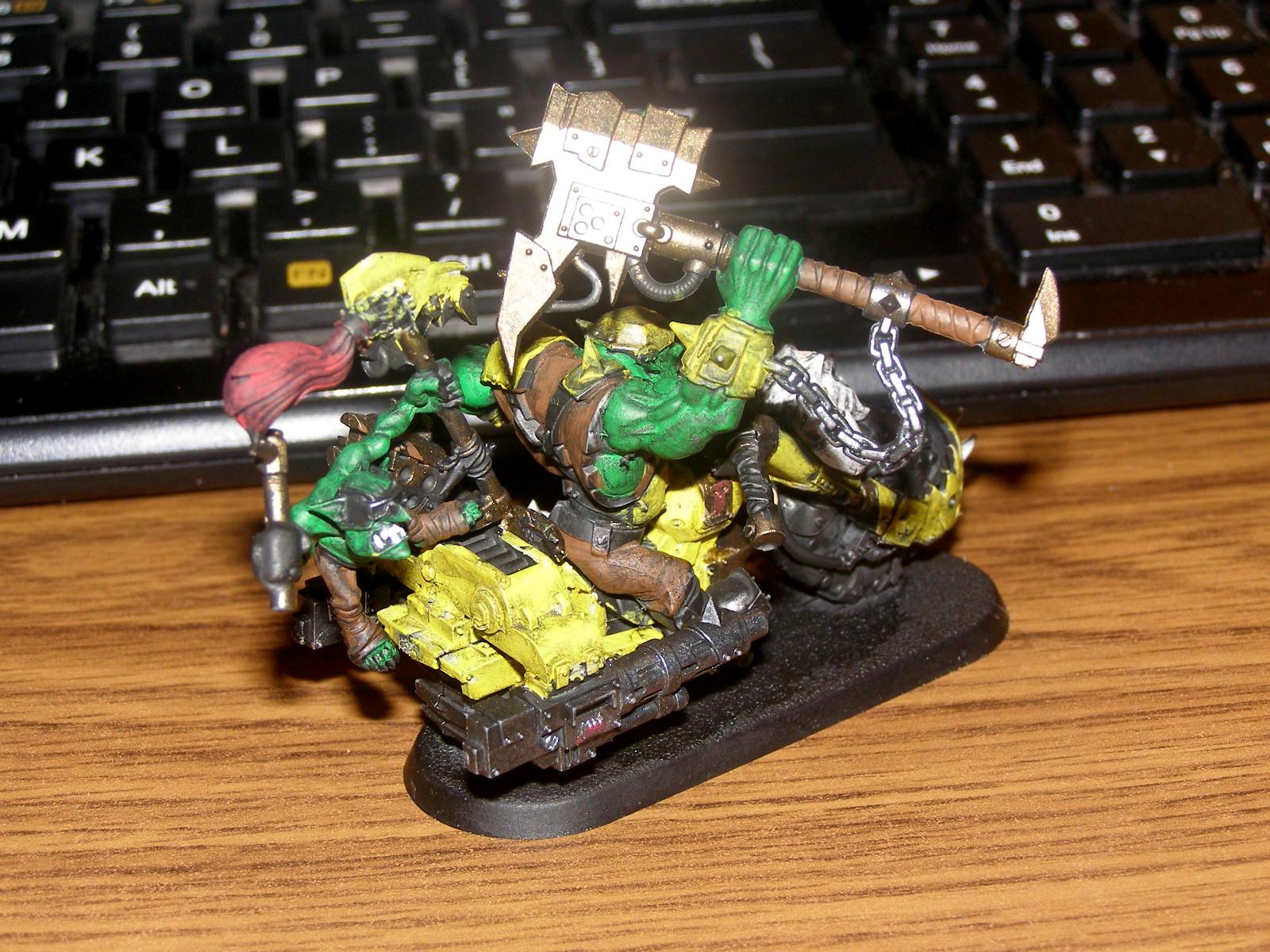 Bad Moons, Nob, Orks, Warbiker, Warhammer 40,000