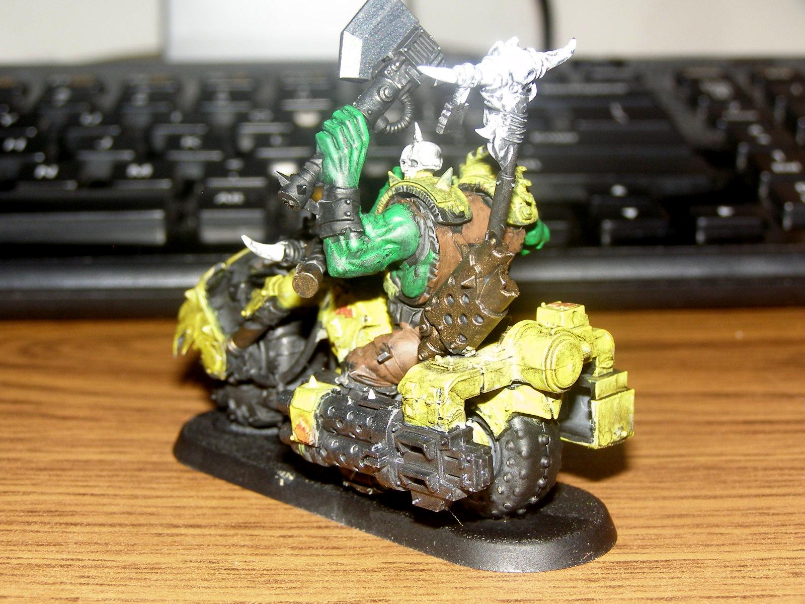 Bad Moons, Nob, Orks, Warbiker, Warhammer 40,000