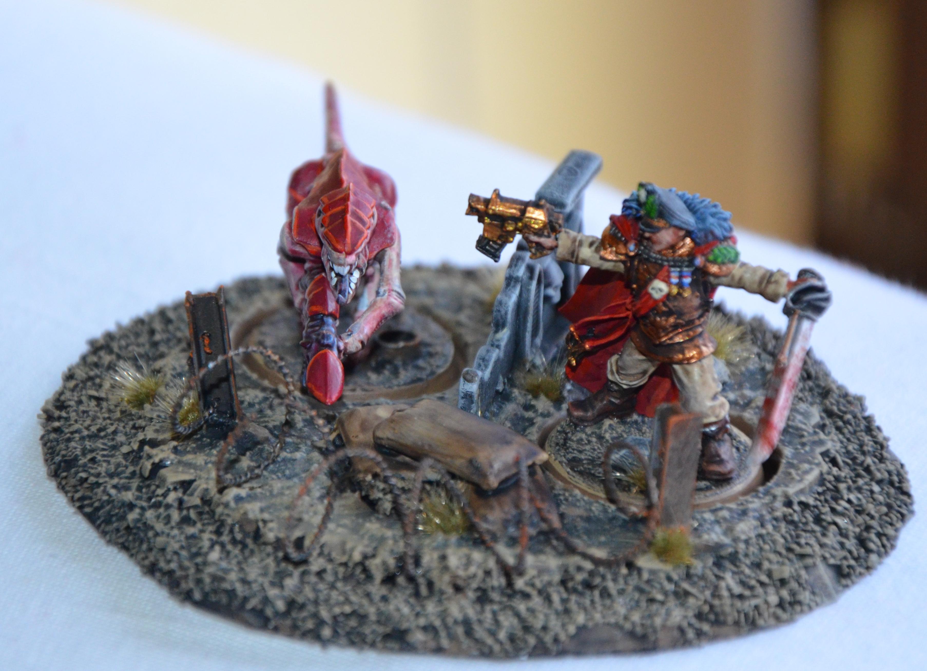 Commissair, Diorama, Fight, Imperial Guard