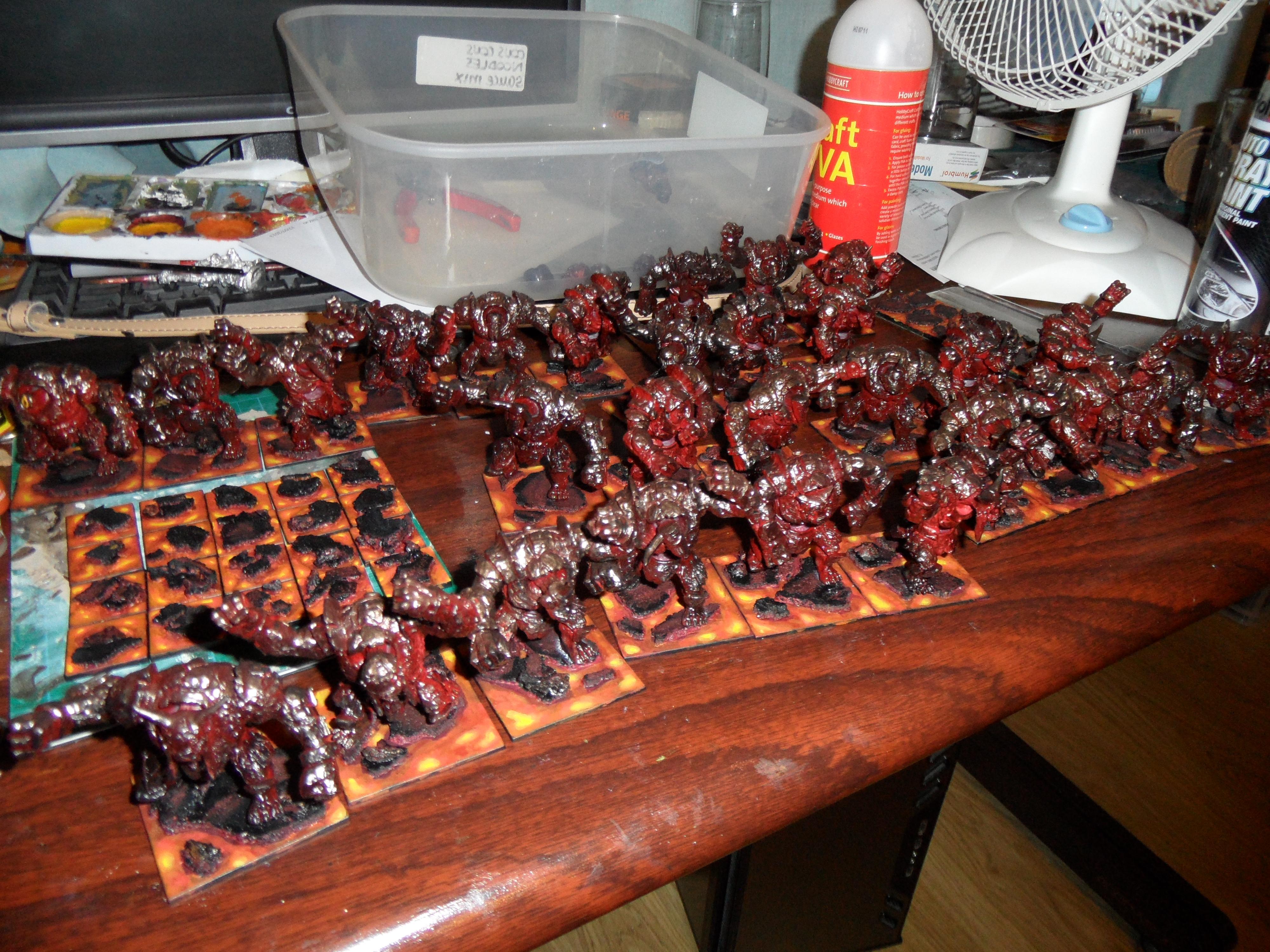 Abyssal, Abyssal Dwarfs, Abyssal Dwarves, Lava, Lordofsmurfs, Mantic, Mantic Games