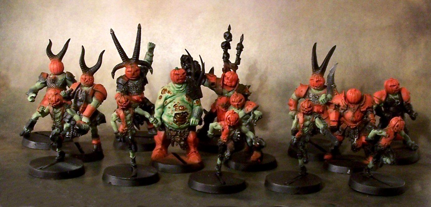 Arbbl, Blood Bowl, Conversion, Nurgle, Pumpkin