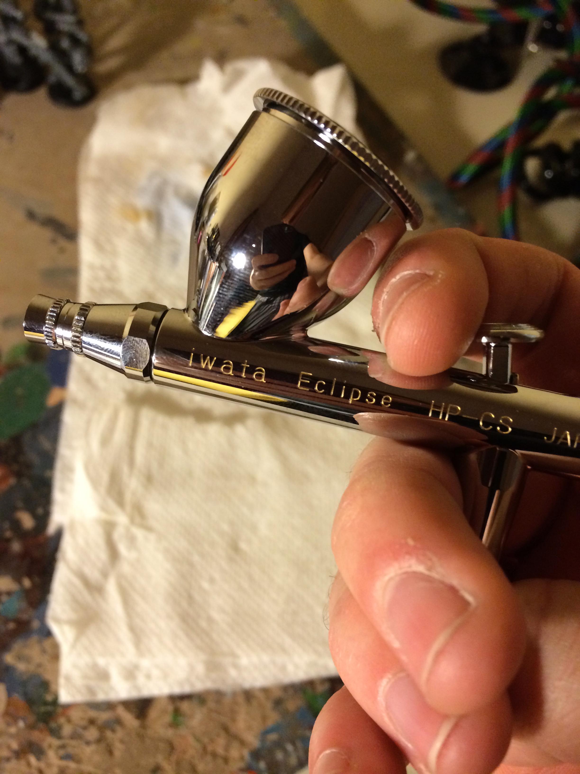 Airbrush, Highlight, Iwata, Painting, Space Marines
