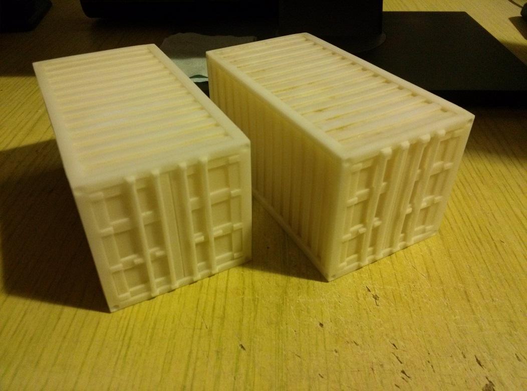 Shipping container WIP - first resin casts