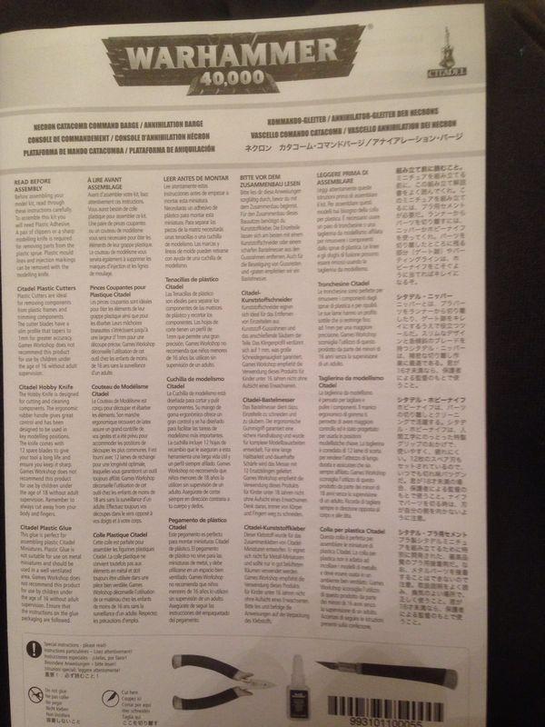 Annihilation Barge, Command Barge, Instruction Booklet, Instruction Guide, Instructions, Necrons