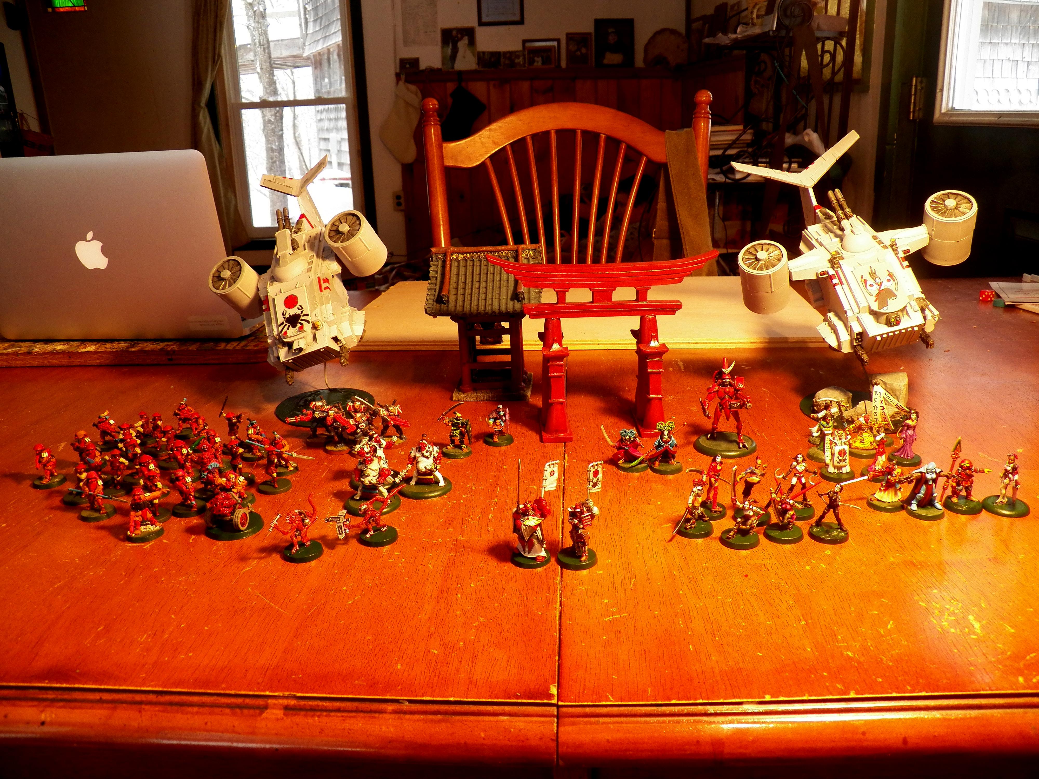 Conversion, Inquisition, Japanese, Samurai, Space Marines, Storm Raven