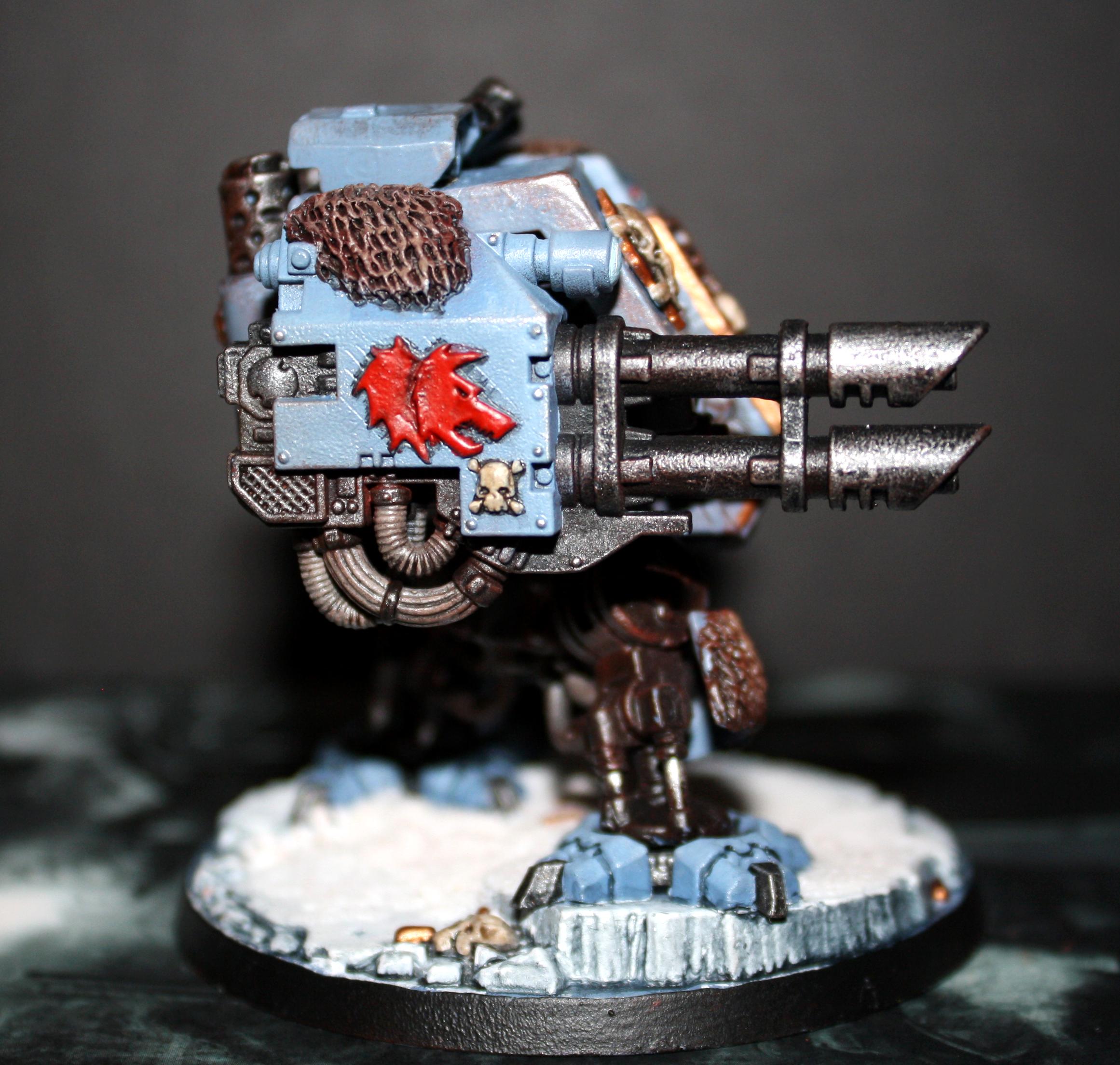 Dreadnought, Lascannon, Space Marines, Space Wolves, Warhammer 40,000