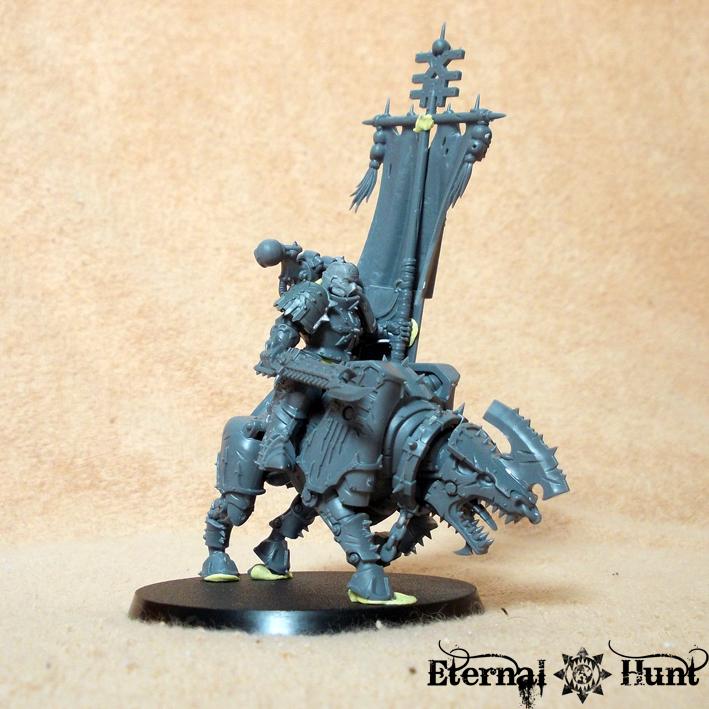 Brazen Hunters, Brazen Knights, Chaos, Chaos Space Marines, Conversion, Juggernaut, Juggernaut Cavalry, Khorne, Khorne's Eternal Hunt, Warhammer 40,000, Work In Progress, World Eaters