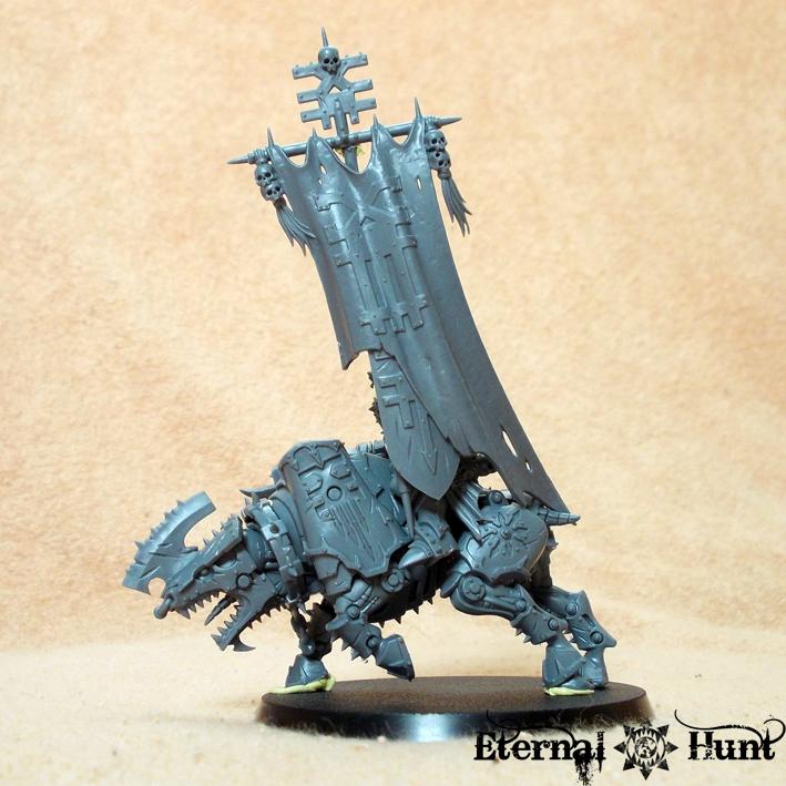 Brazen Hunters, Brazen Knights, Chaos, Chaos Space Marines, Conversion, Juggernaut, Juggernaut Cavalry, Khorne, Khorne's Eternal Hunt, Warhammer 40,000, Work In Progress, World Eaters
