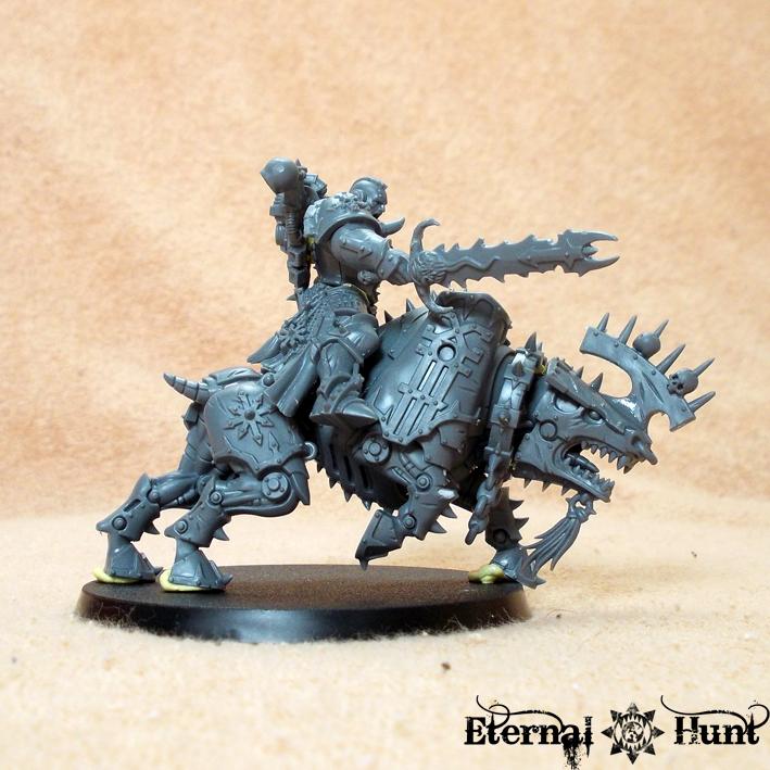 Brazen Hunters, Brazen Knights, Chaos, Chaos Space Marines, Conversion, Juggernaut, Juggernaut Cavalry, Khorne, Khorne's Eternal Hunt, Warhammer 40,000, Work In Progress, World Eaters