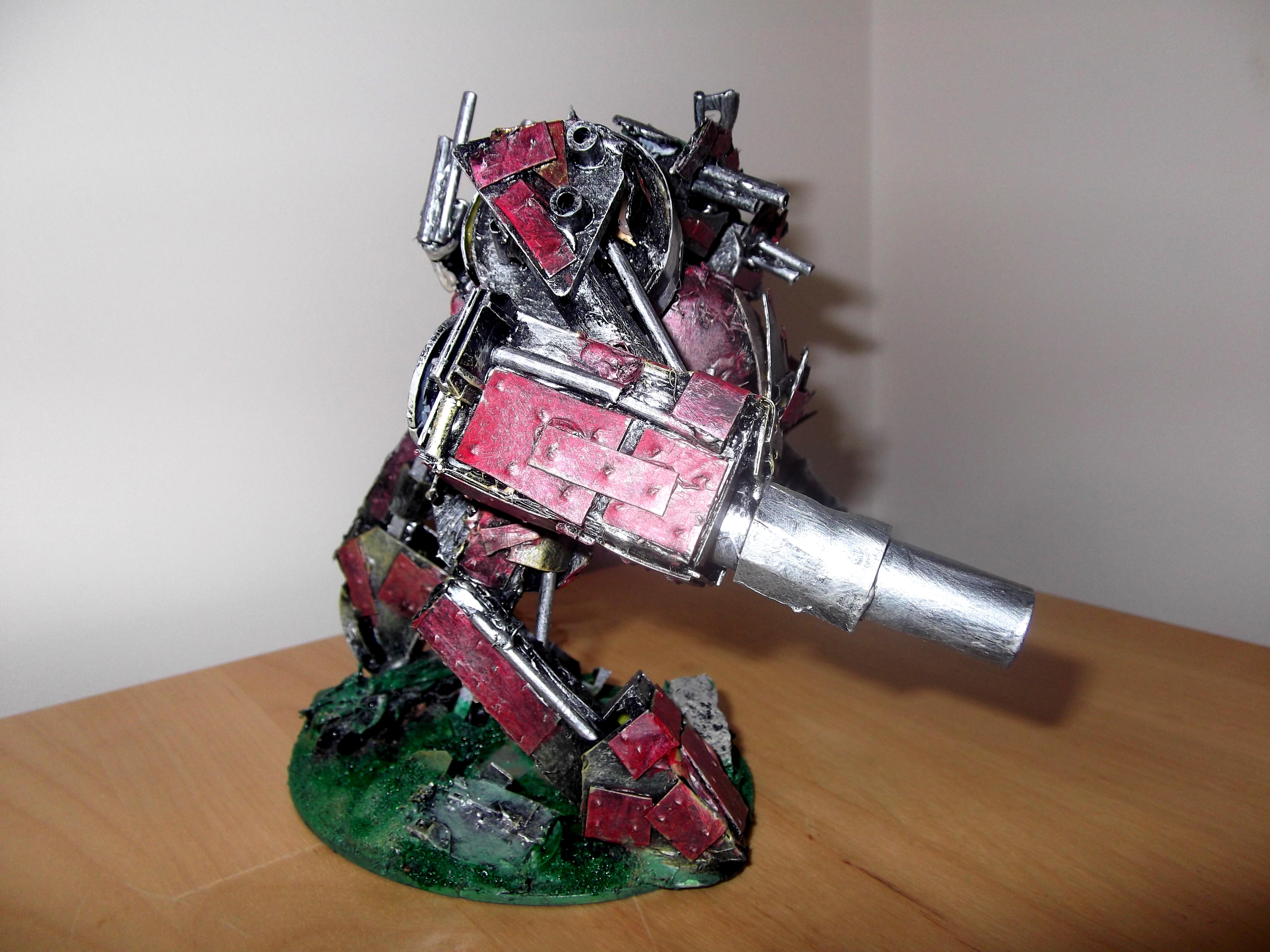 Evil Sunz, Looted, Mega Dread. Deff Dread, Orks, Painted, Scratch Build, Wagon, Warhammer 40,000