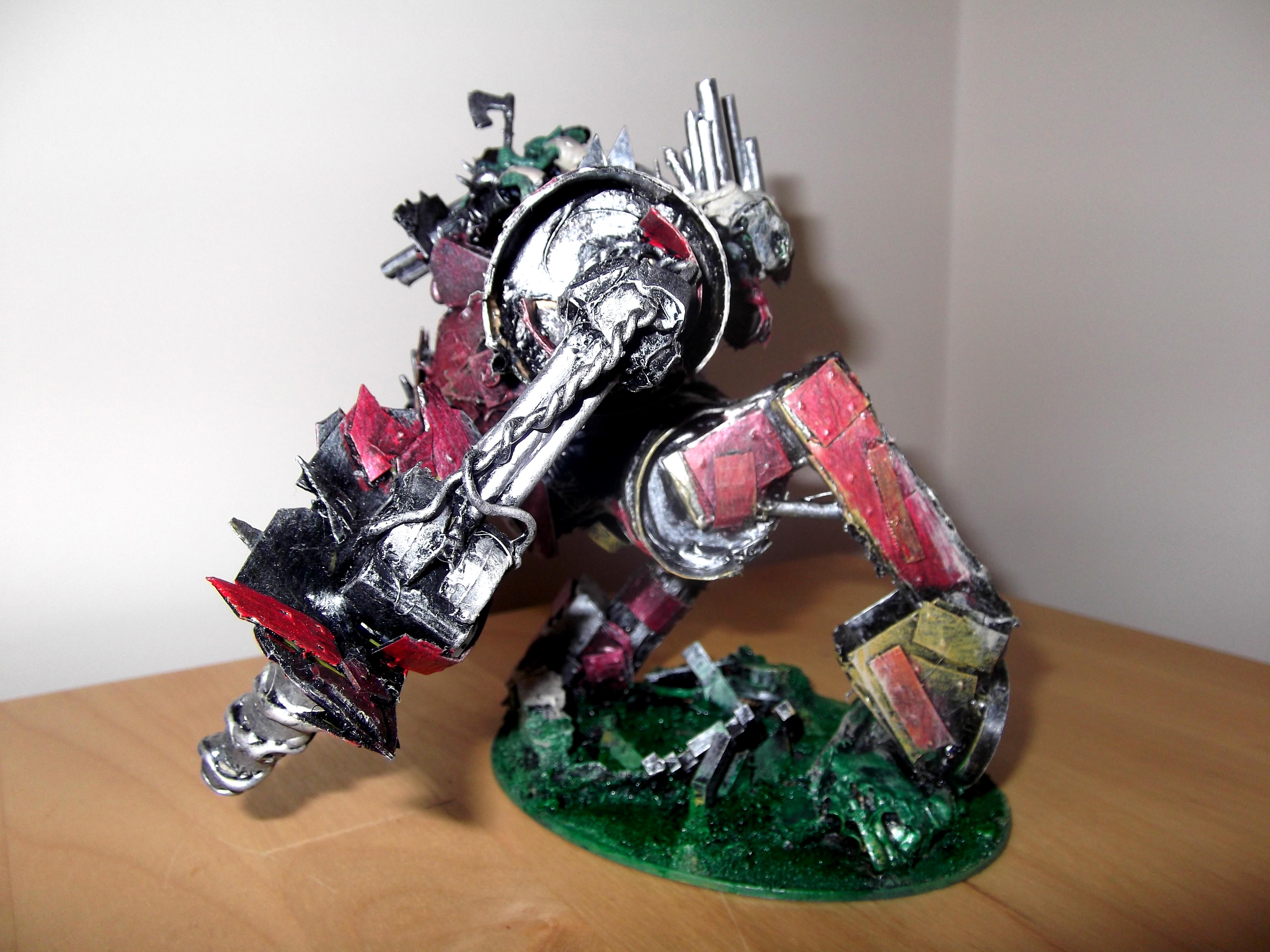 Evil Sunz, Looted, Mega Dread. Deff Dread, Orks, Painted, Scratch Build, Wagon, Warhammer 40,000