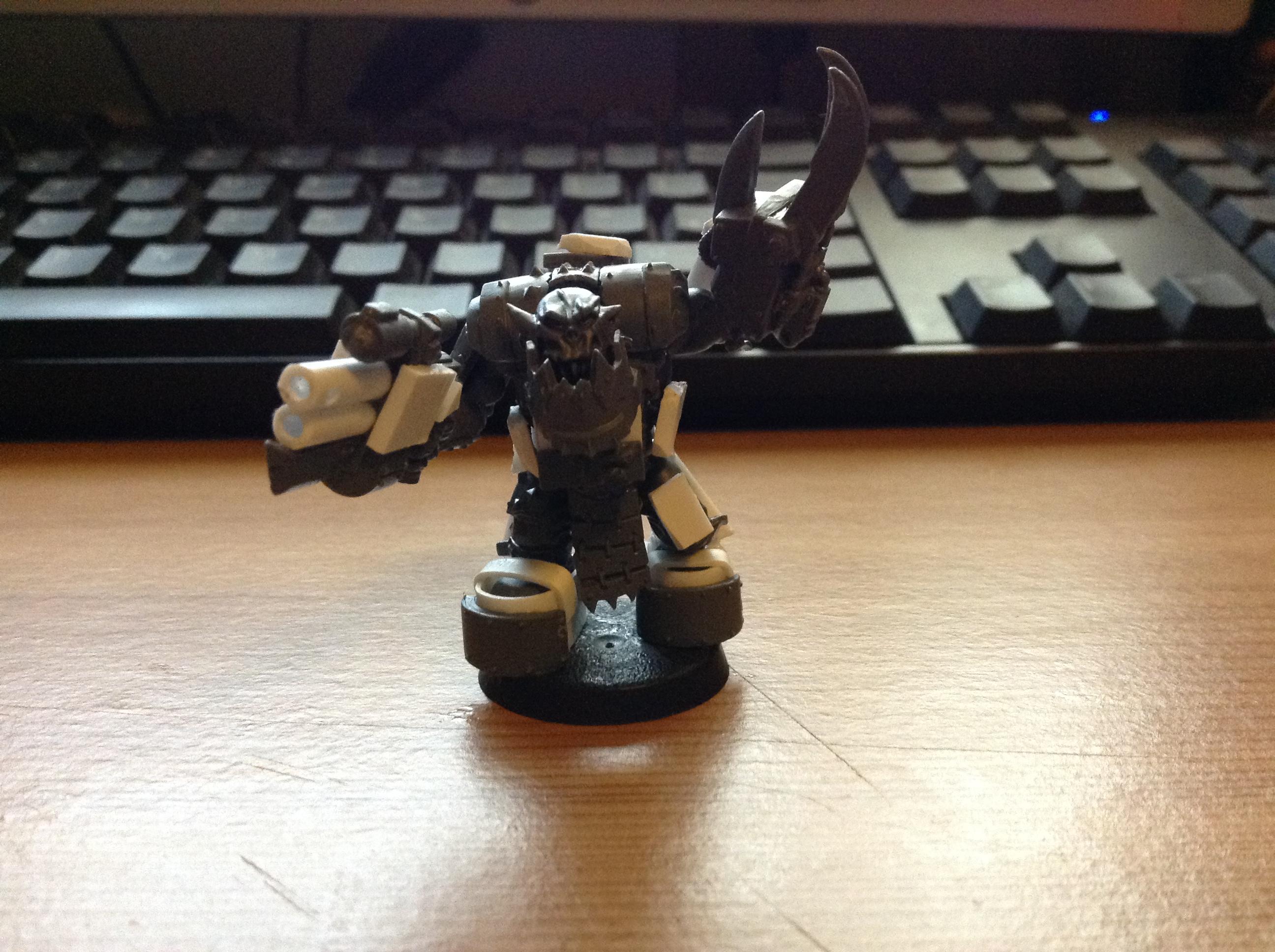 Mega - Armour, Orks, Power Claw, Warboss