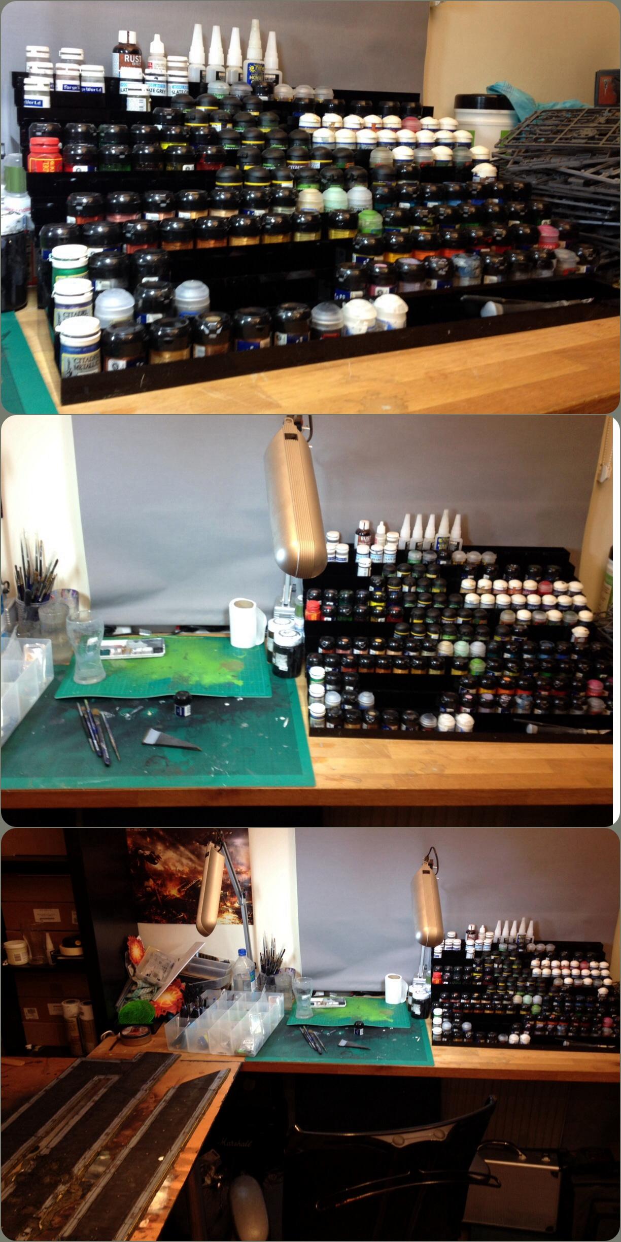 Games and gears paint racks x3