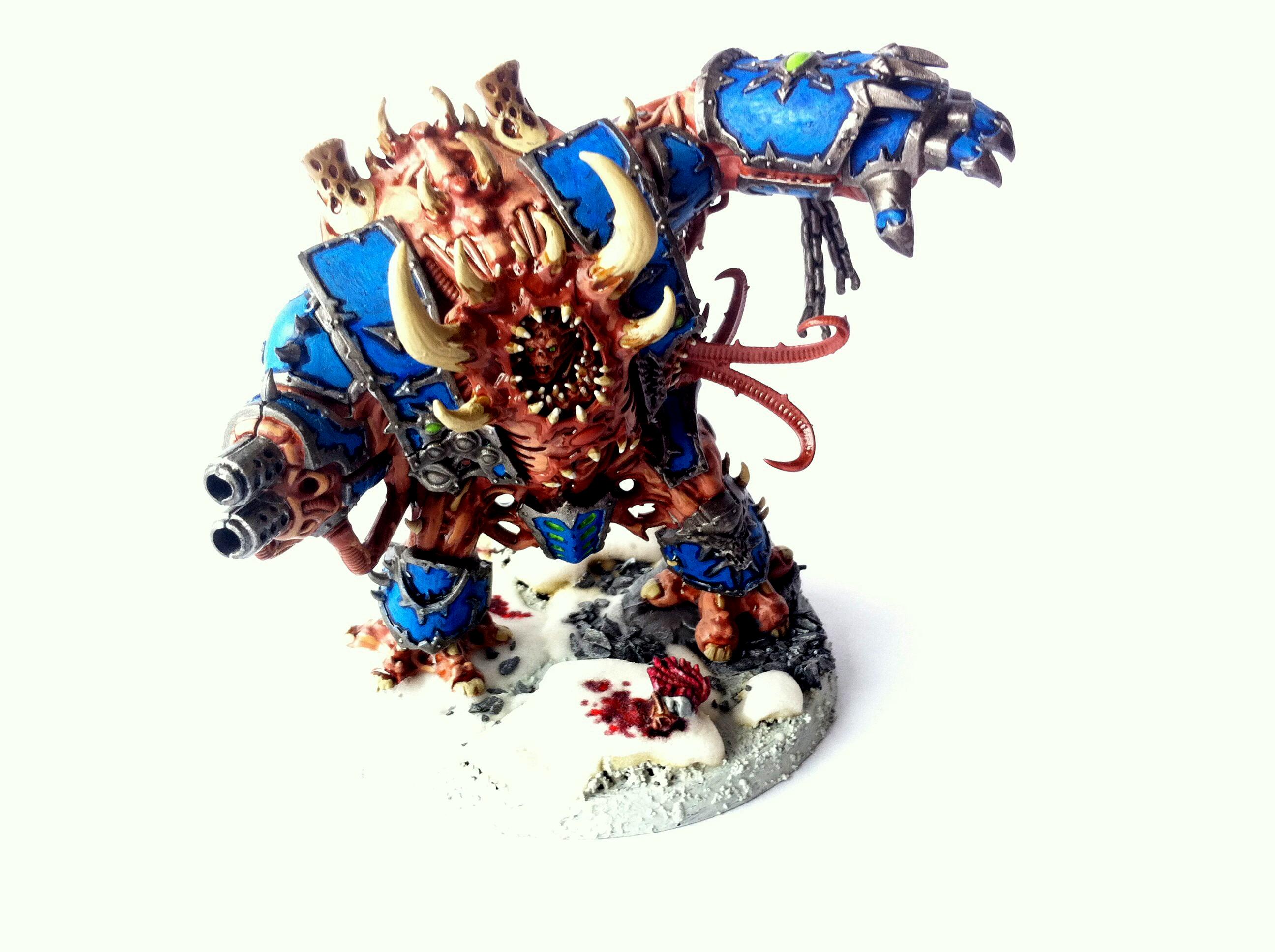 Blue, Chaos, Chosen, Hellbrute, Lord Kranon, Painted, Squad