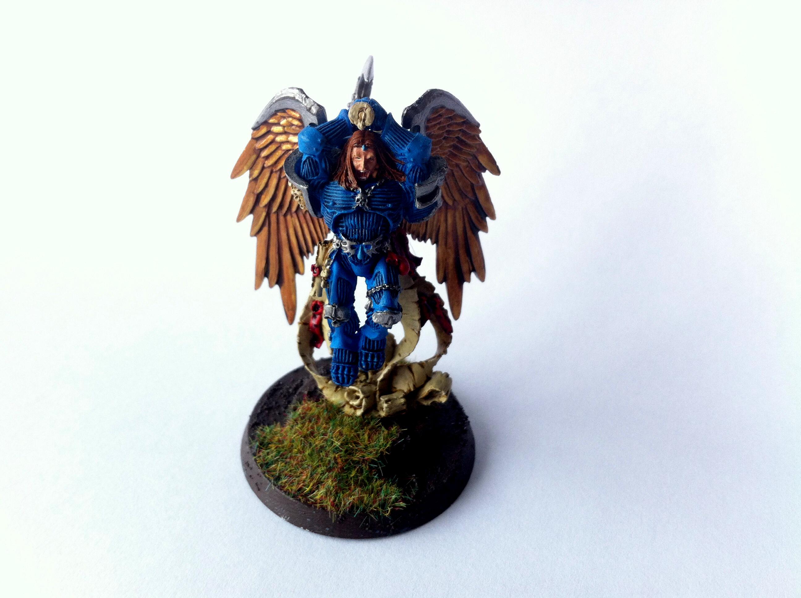 Angel, Angles, Astorath The Grim, Bearer, Blood, Blue, Guard, Painted, Sanguinary, Sanguinary Guard, Standard, Winged
