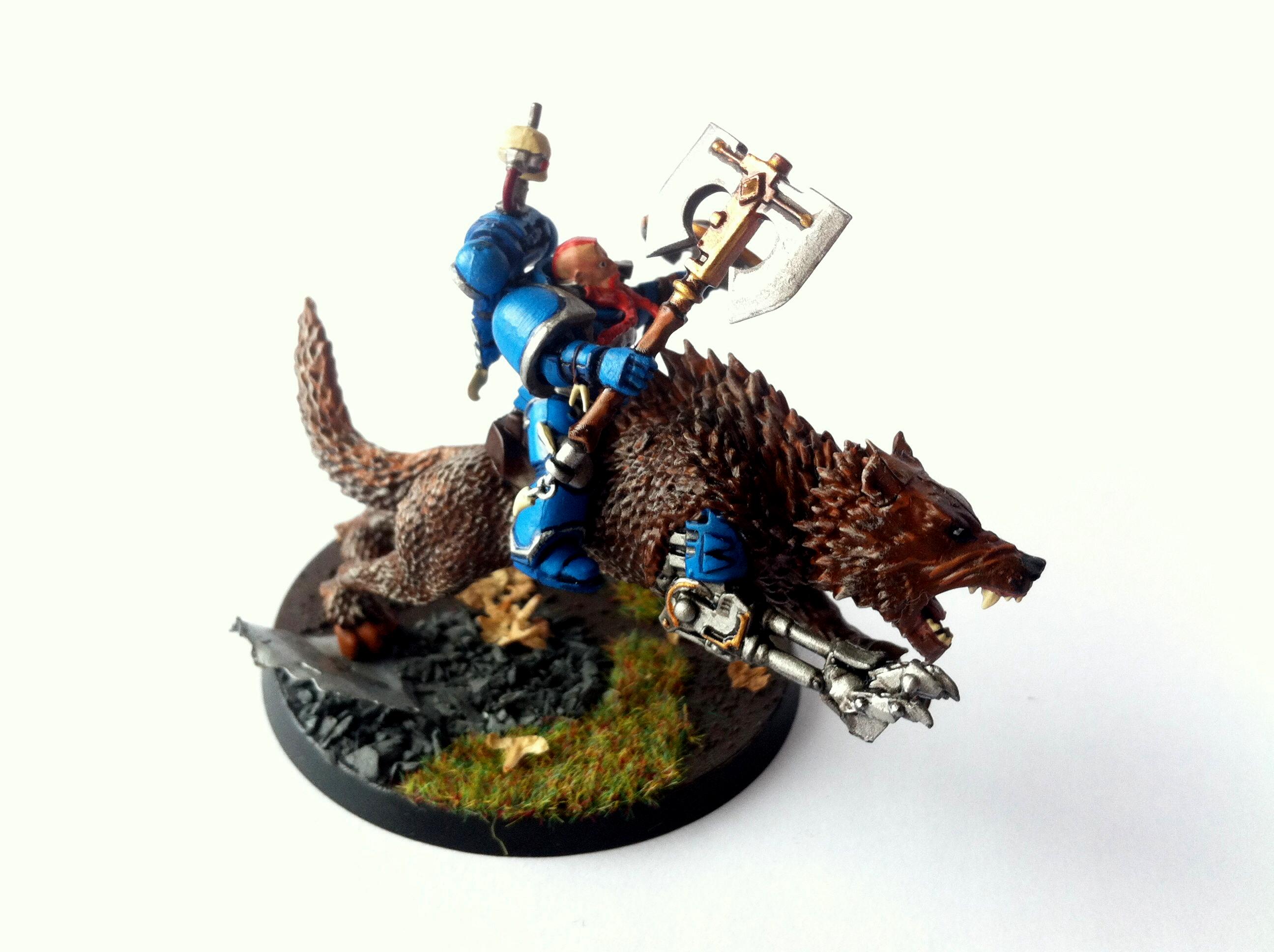 Blue, Cavalry, Painted, Space, Thunderwolf, Wolves