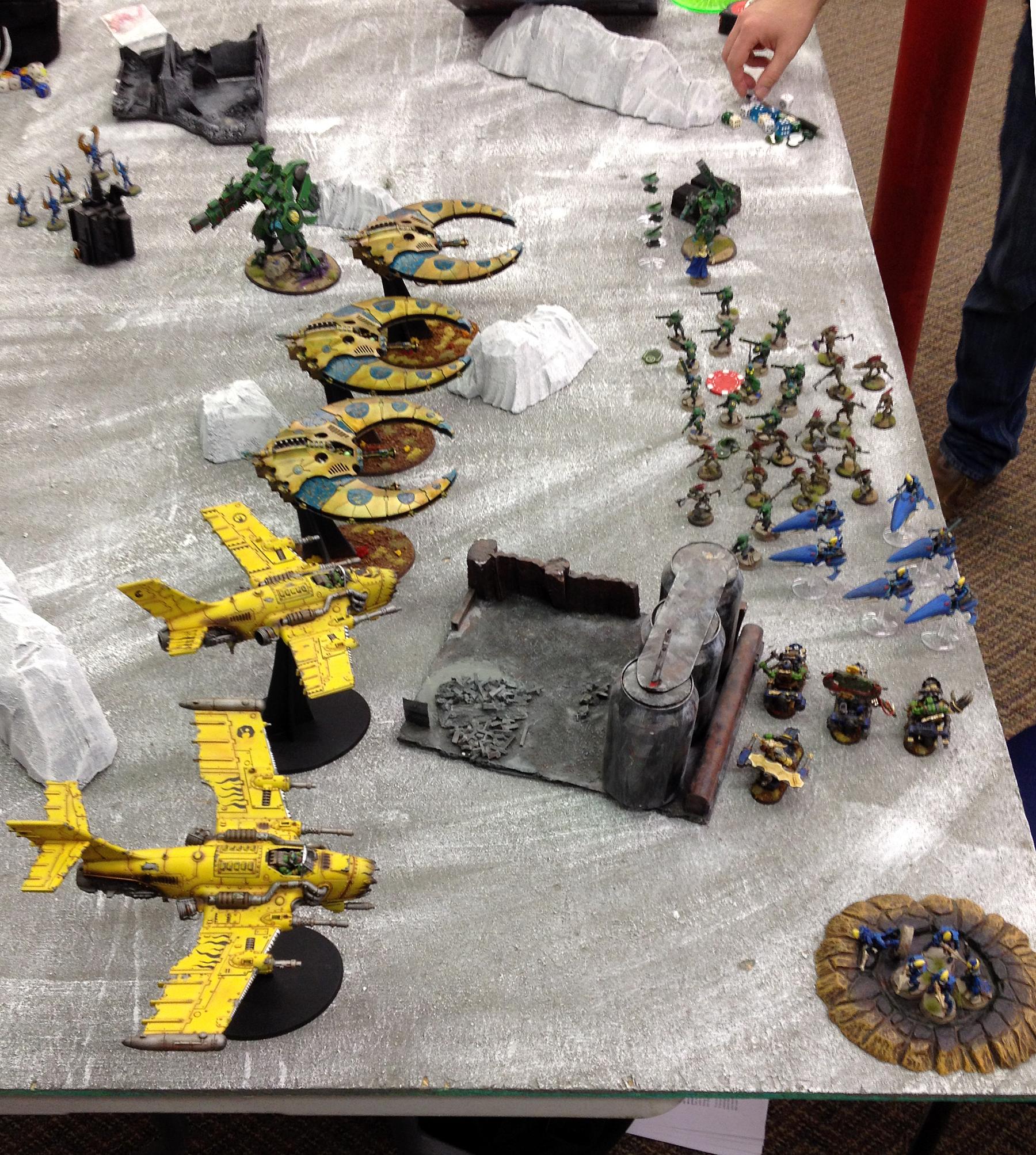 Airforce, Battle Report, Necrons, Orks, Warhammer 40,000
