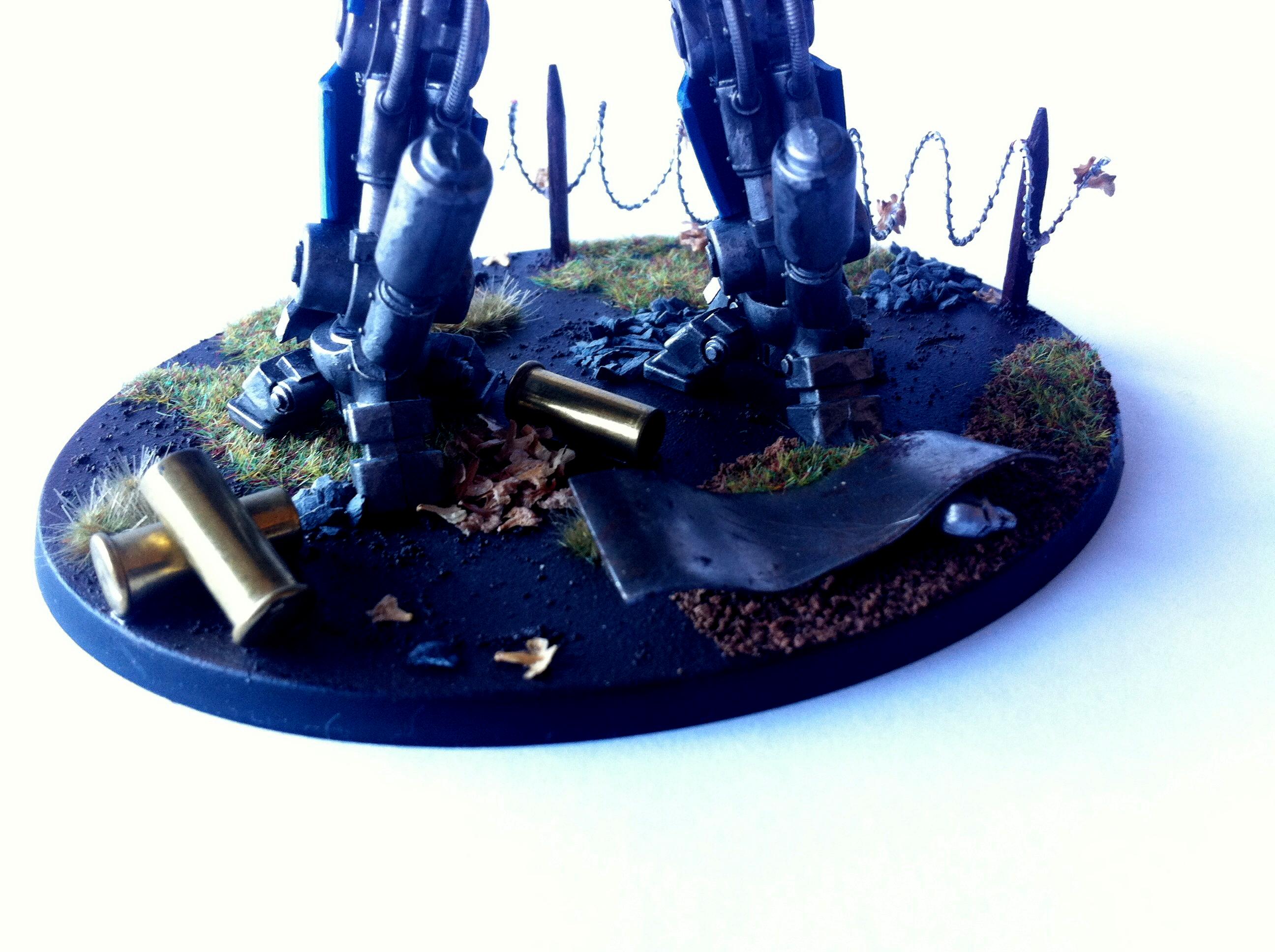 Blue, Grey, Knights, Nemesis Dreadknight, Painted