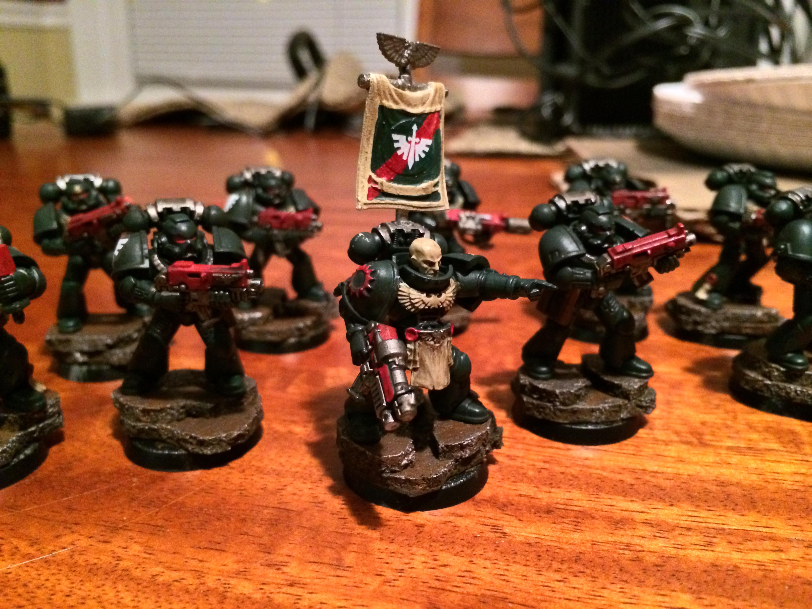 Went with the 3rd company standard as that was the easiest to paint..
