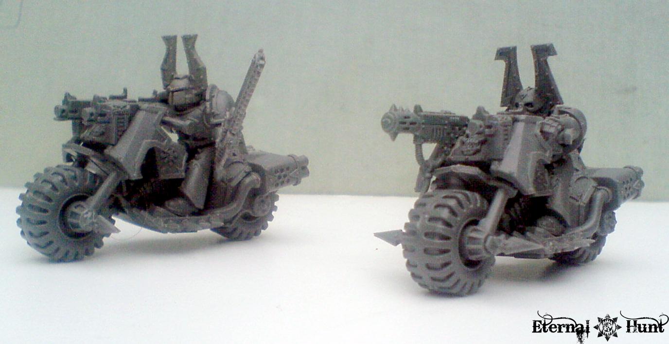 Berserkers, Bike, Chaos, Chaos Bikes, Chaos Space Marines, Conversion, Khorne, Warhammer 40,000, World Eaters