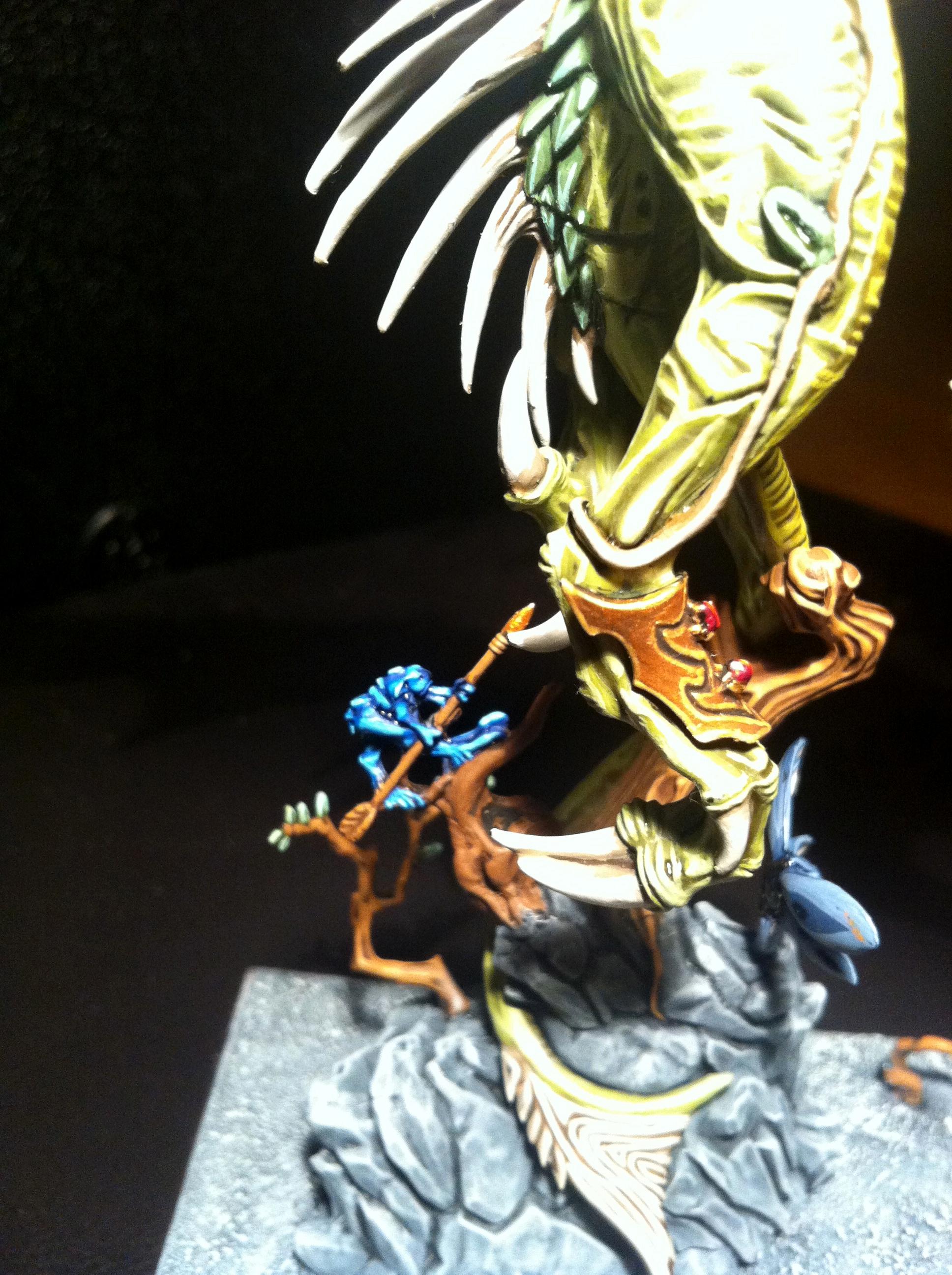 Wood Elf Lord on Forest Dragon detail (spite)