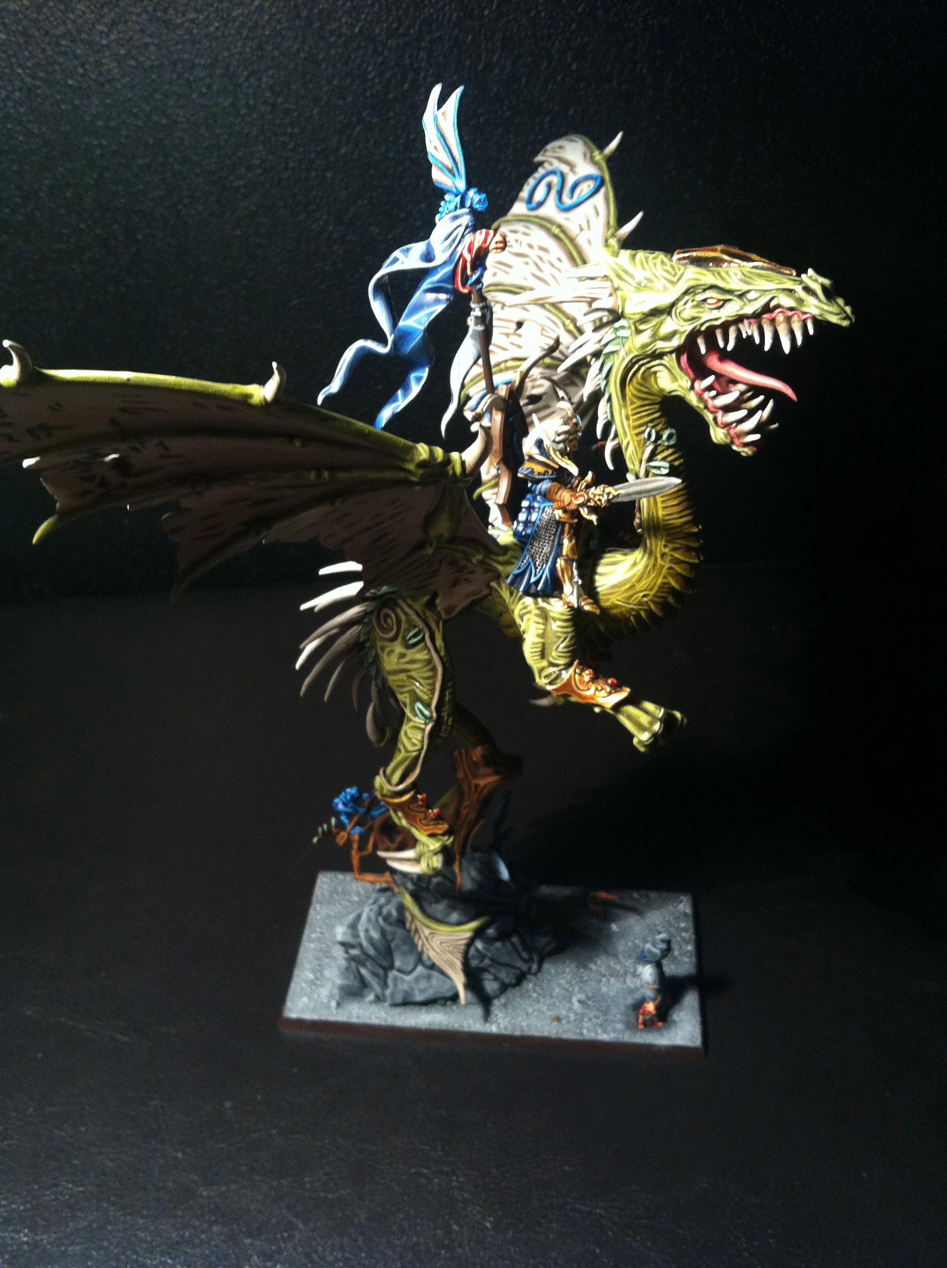 Wood Elf Lord on Forest Dragon