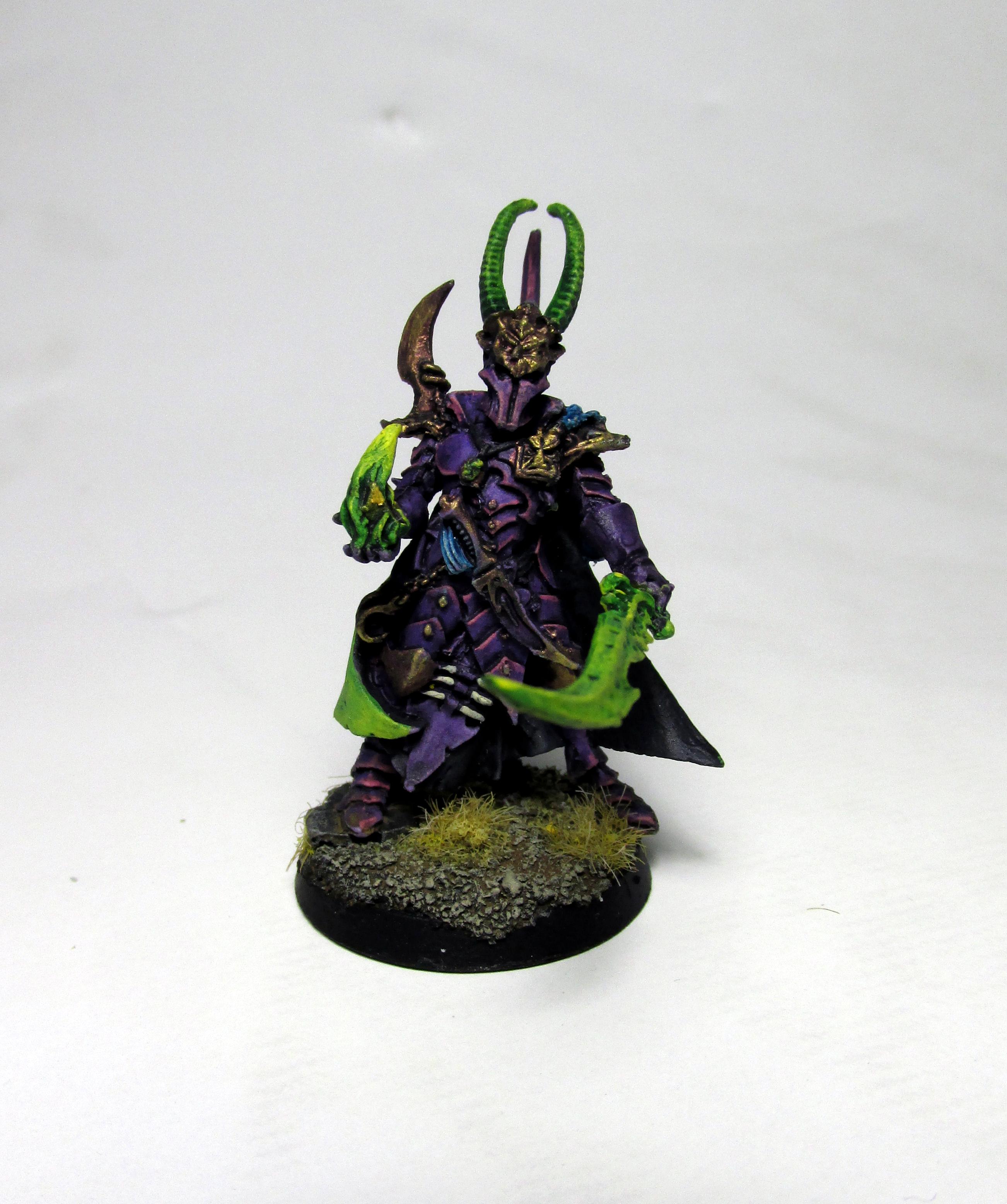 Airbrush, Archon, Dark, Dark Eldar, Eldar, Oil Wash, Warhammer 40,000