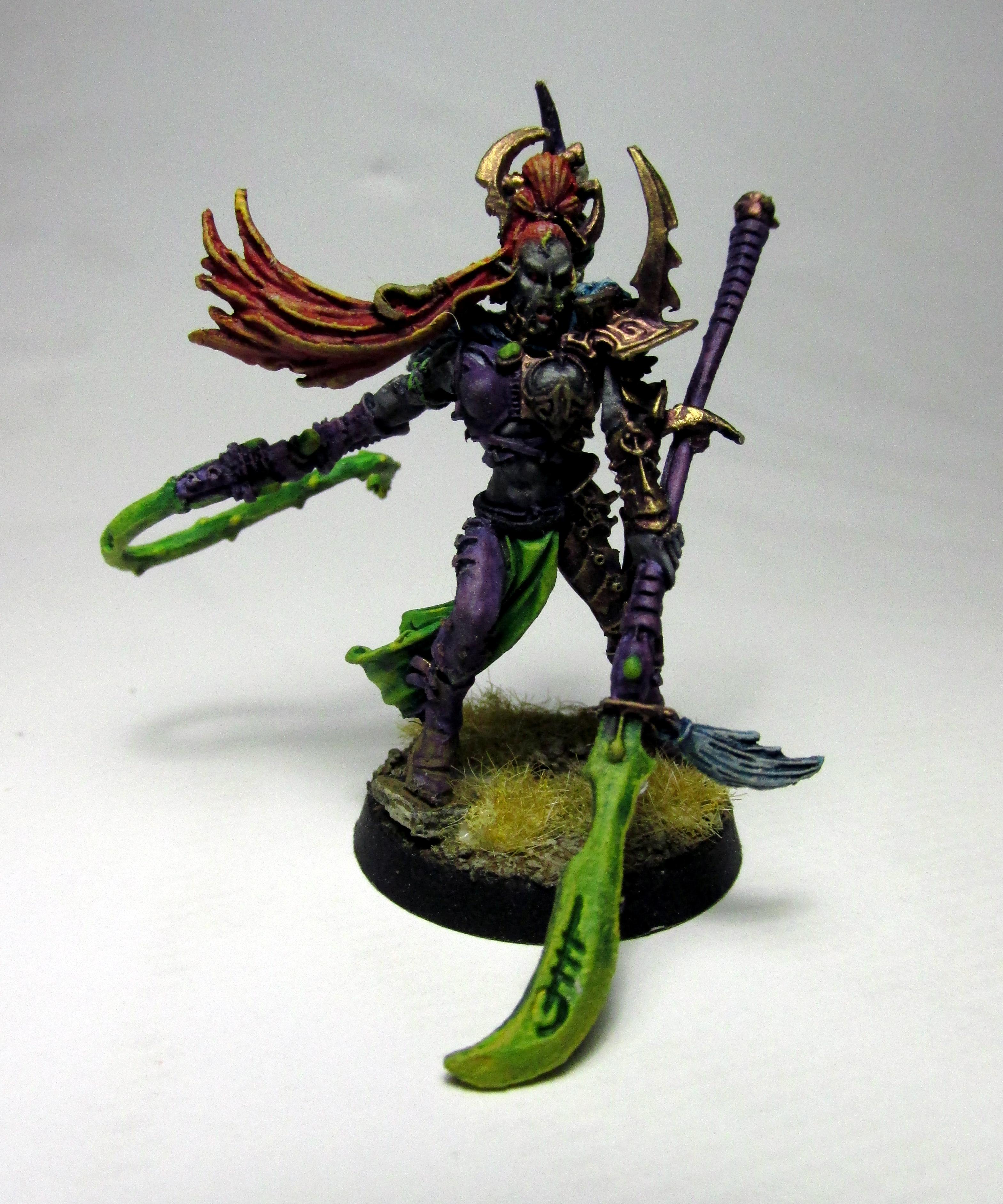 Airbrush, Dark, Dark Eldar, Eldar, Oil Wash, Succubus, Warhammer 40,000