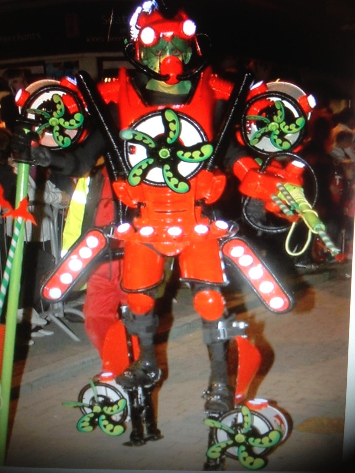 This is Nigel, he is famous on the carnival circuit and wins every year. He was first in bridgwater walking last year.I will try and beat him this year