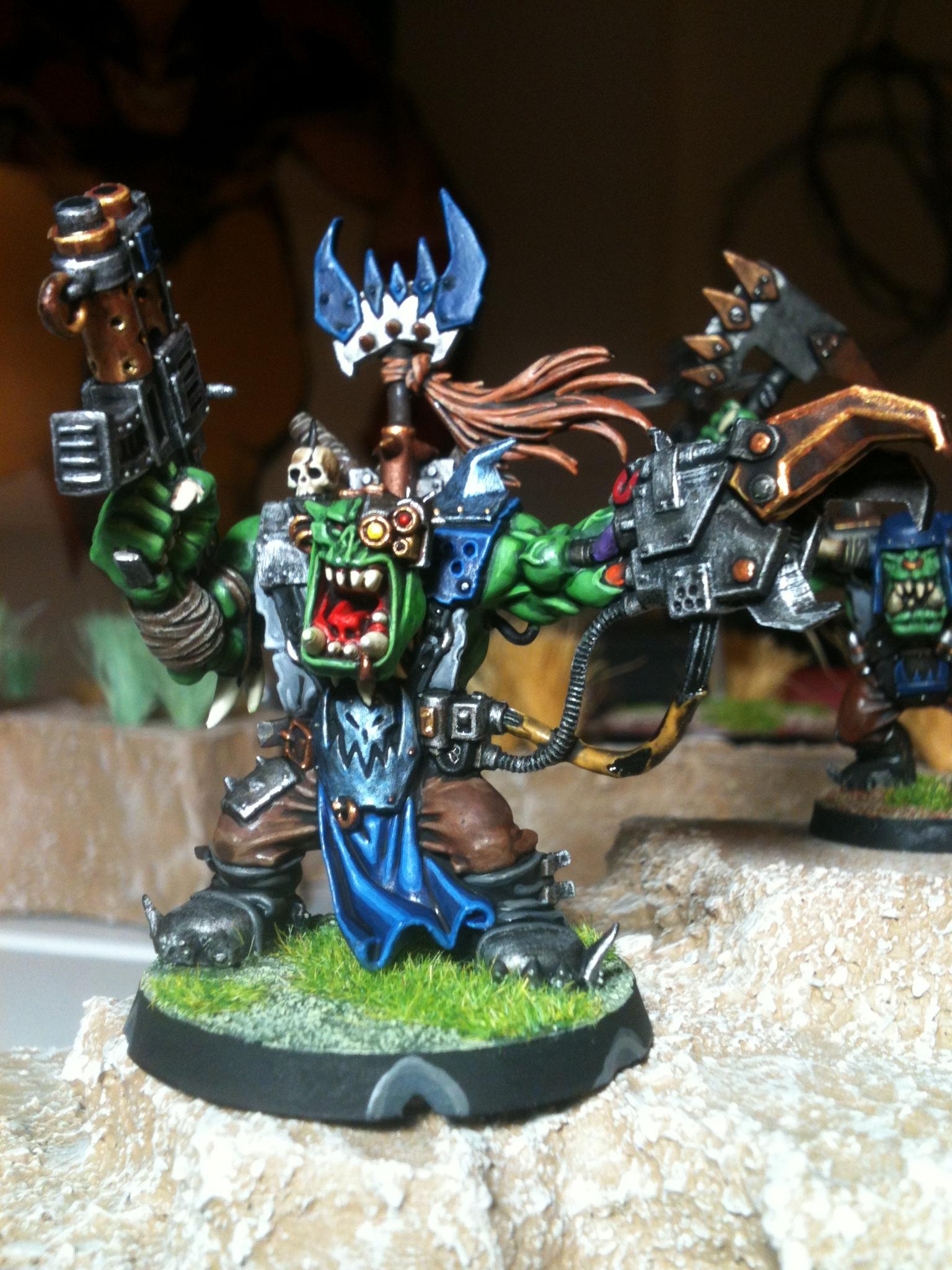 Death Skull, Orks, Painted, Pk, Warboss