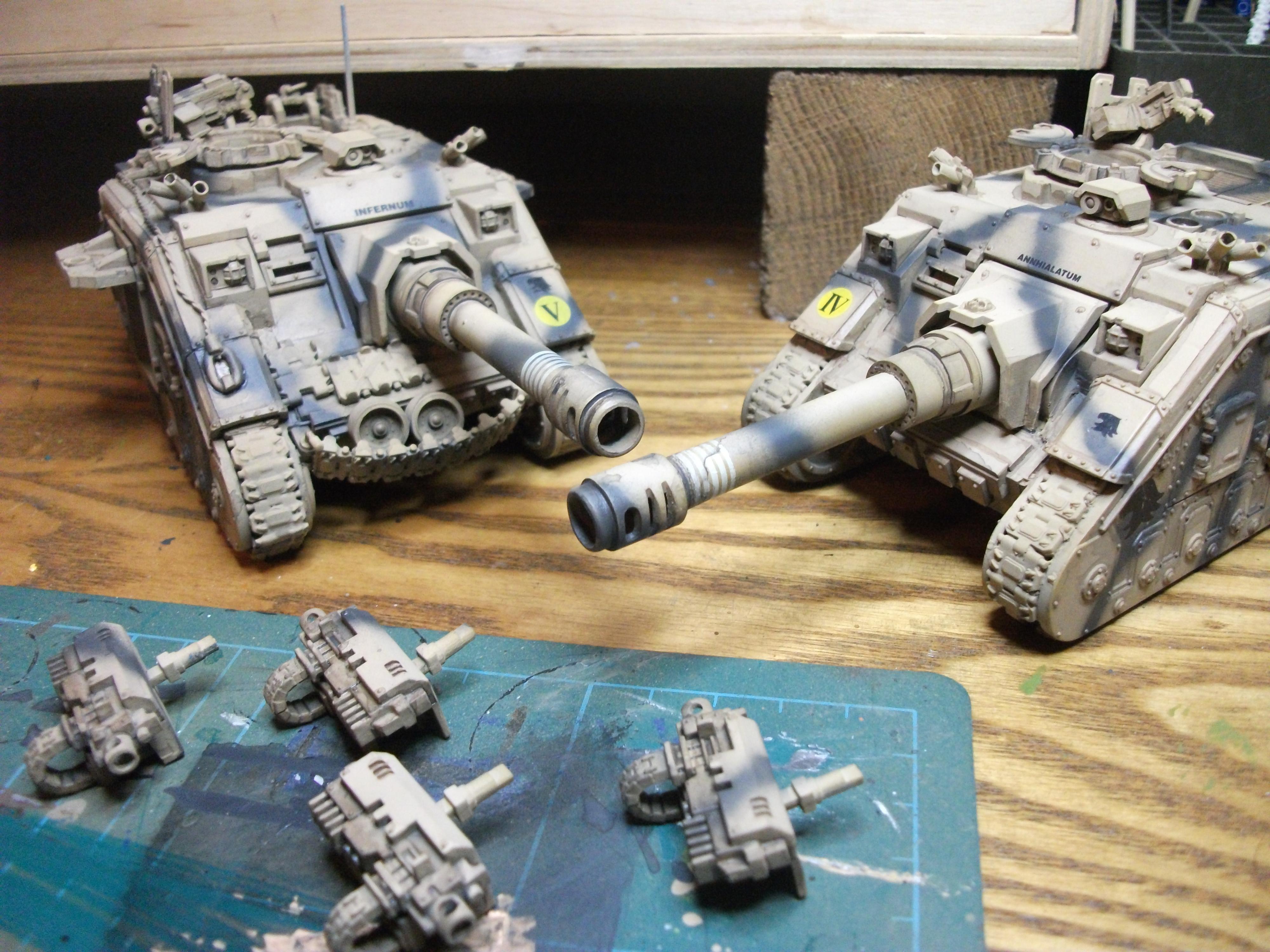 I'm gonna fit the heavy bolters once I've worked out how to do my botched final highlight