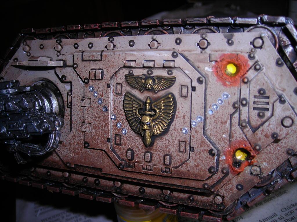 Dark Angels, melta cannon and bolter holes