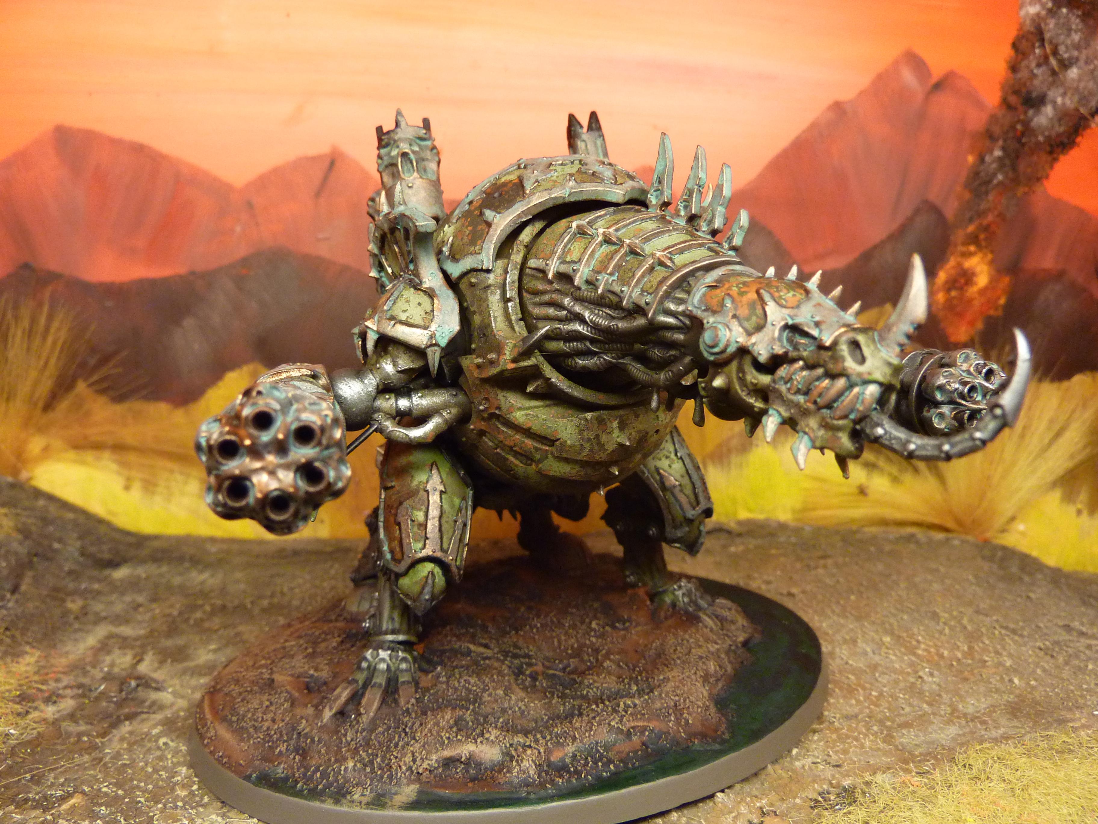 Chaos, Chaos Space Marines, Daemon Envile, Death Guard, Forgefiend, Nurgle
