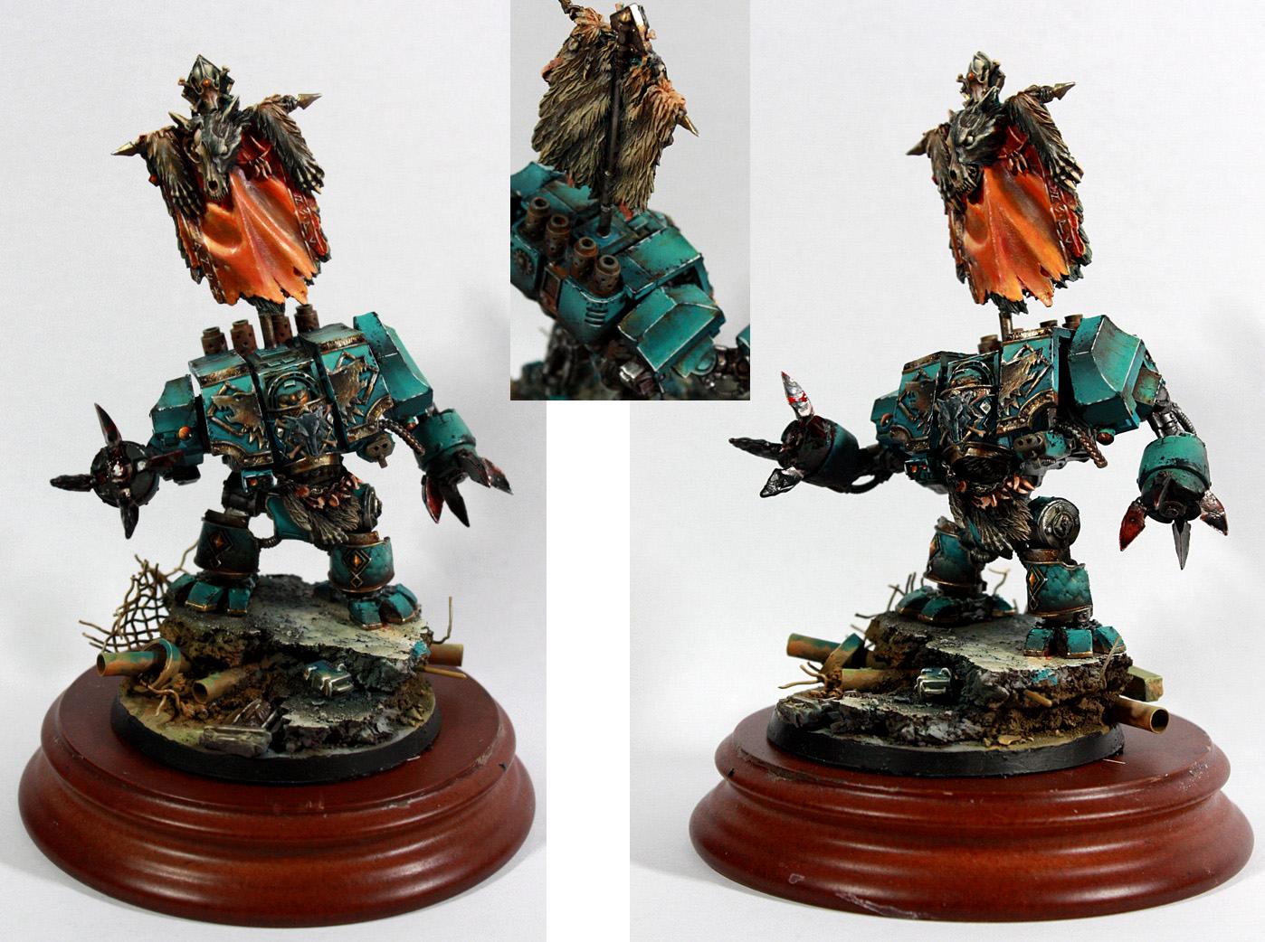 Banner, Dreadnought, Painting Service, Space Marines, Space Wolves
