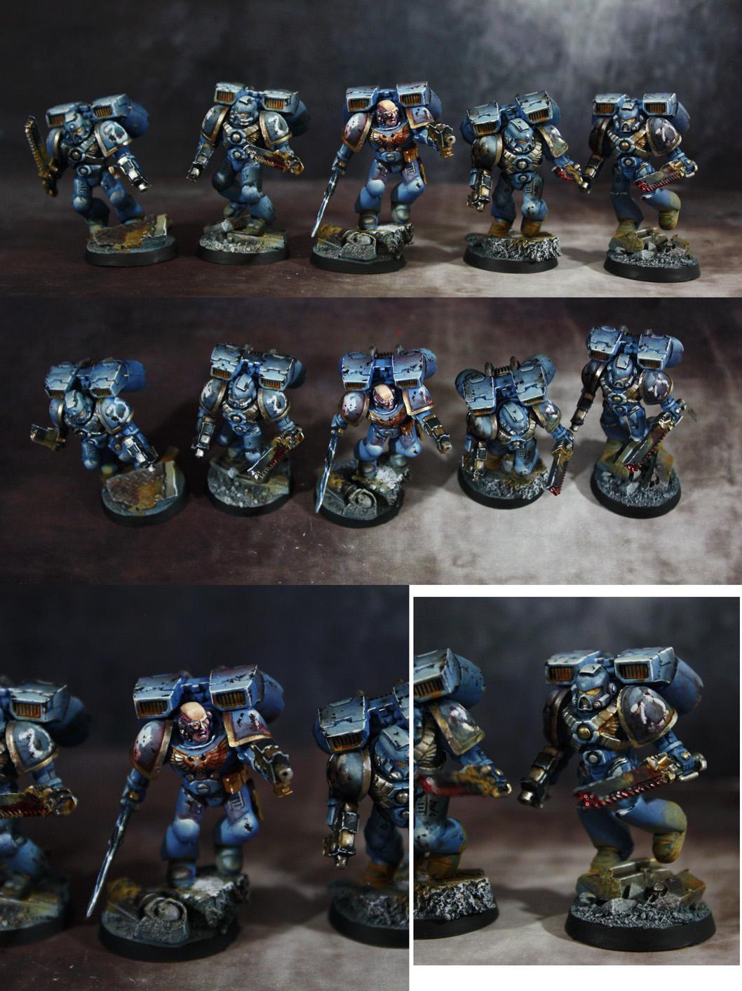 Space Marine Assault Squad, Space Marines, Ultramarines, Warhammer 40,000