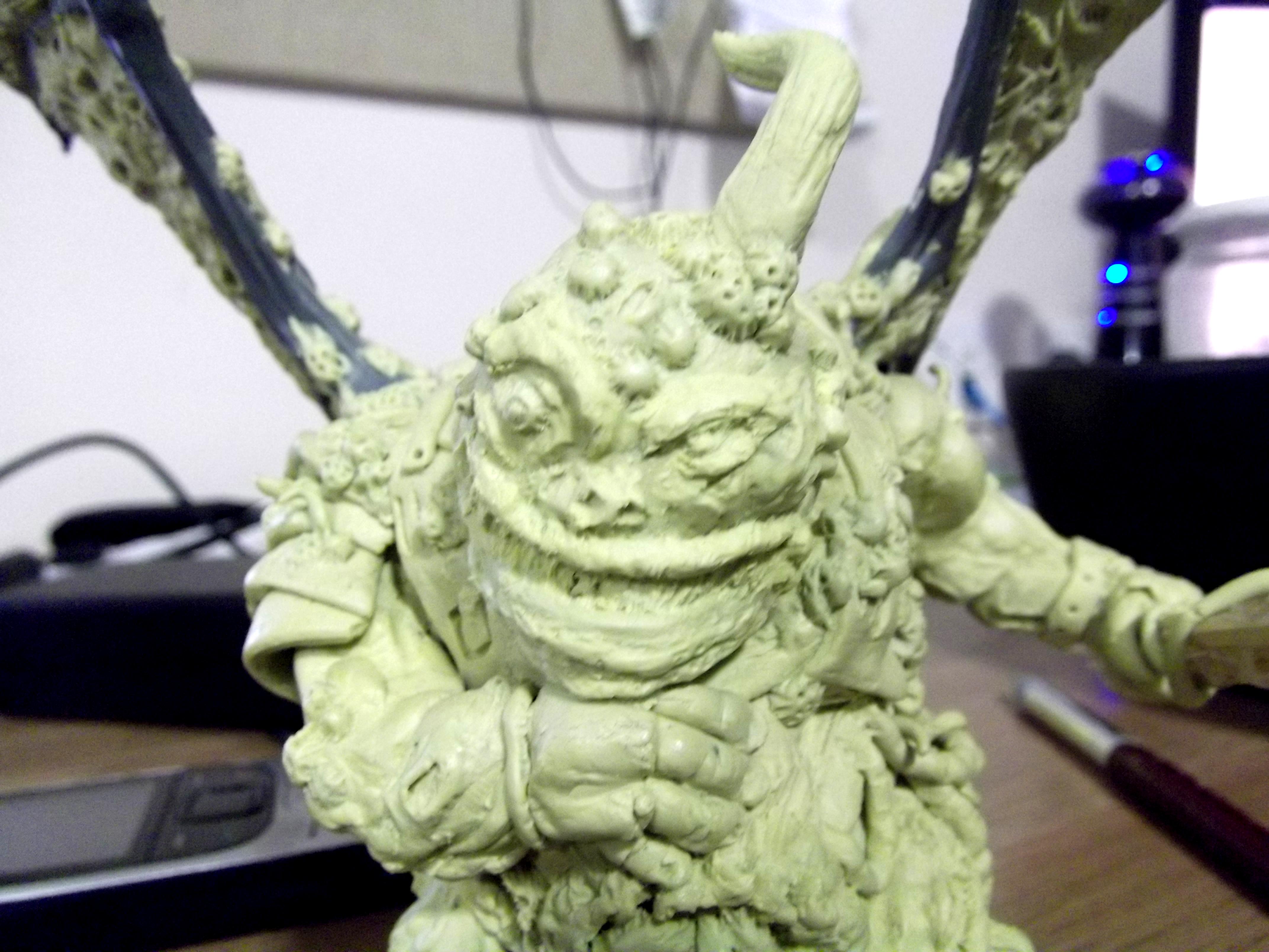 Chaos, Flyer, Nurgle Daemon, Sculpting, Winged