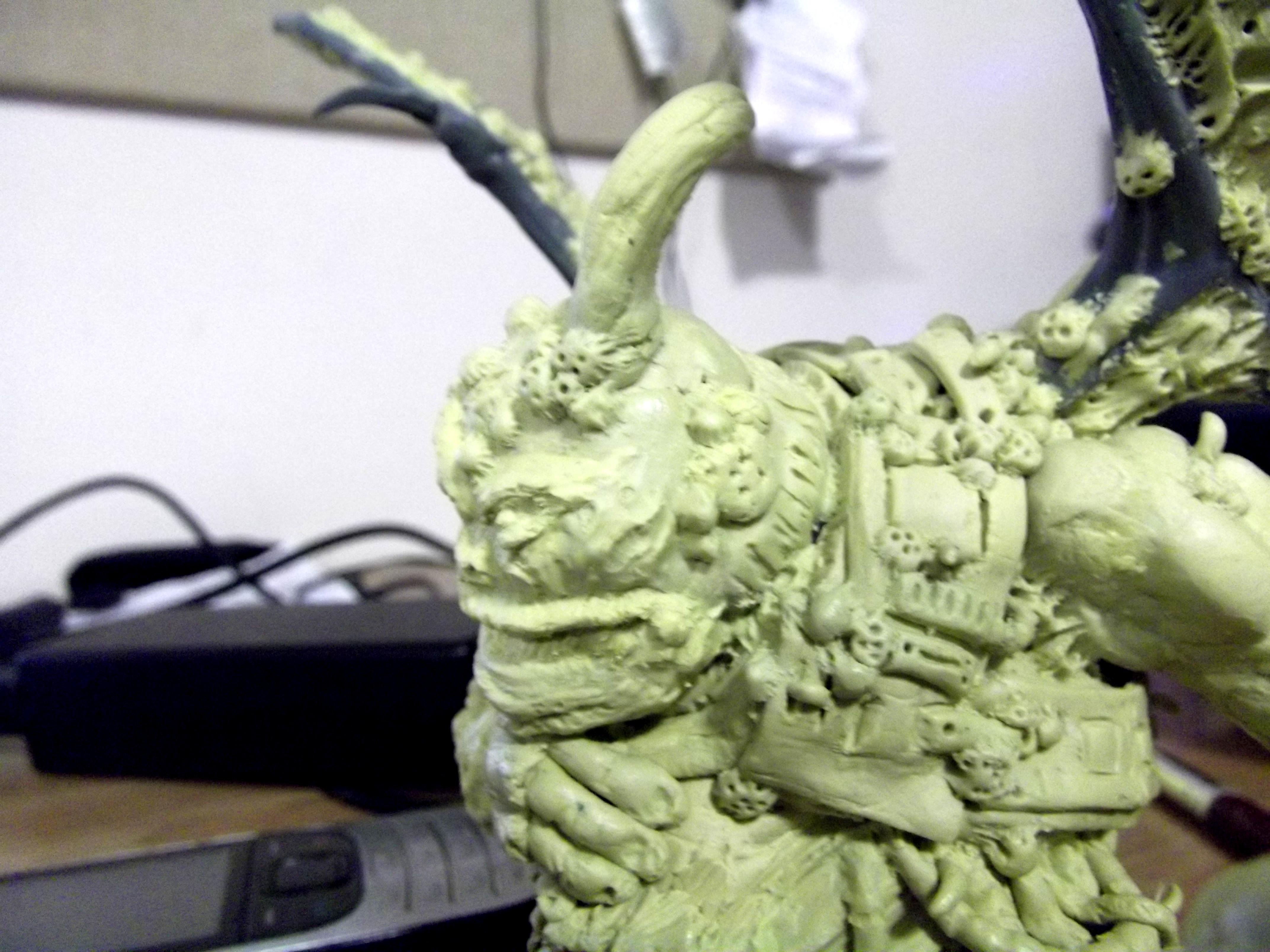 Chaos, Flyer, Nurgle Daemon, Sculpting, Winged