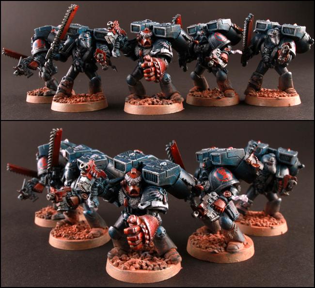 Assault Squad, Crimson Fist, Crimson Fists, Space Marines