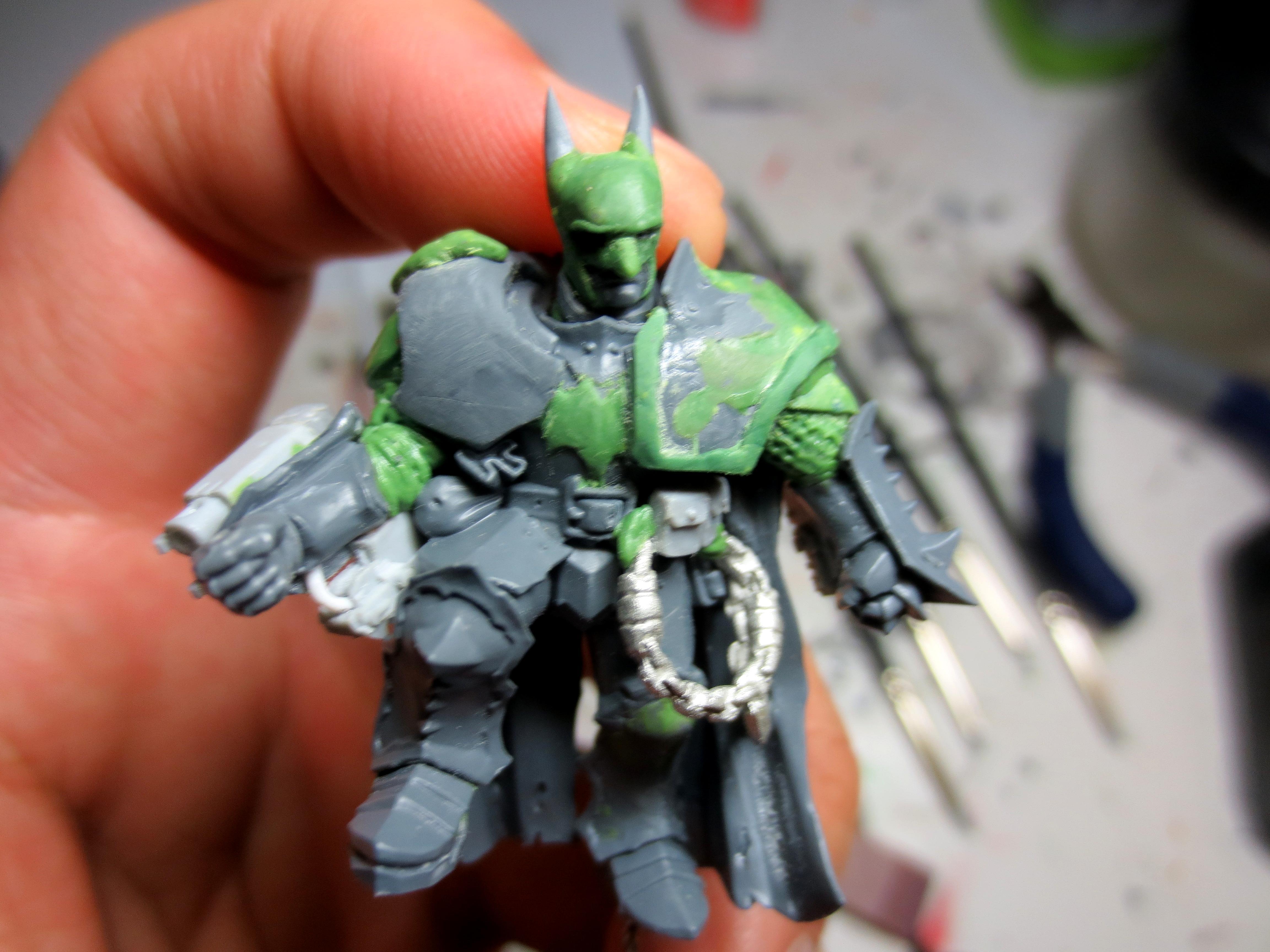 Batman, Conversion, Hunter, Inquisimunda, Inquisition, Inquisitor, Rogue, Warhammer 40,000, Work In Progress
