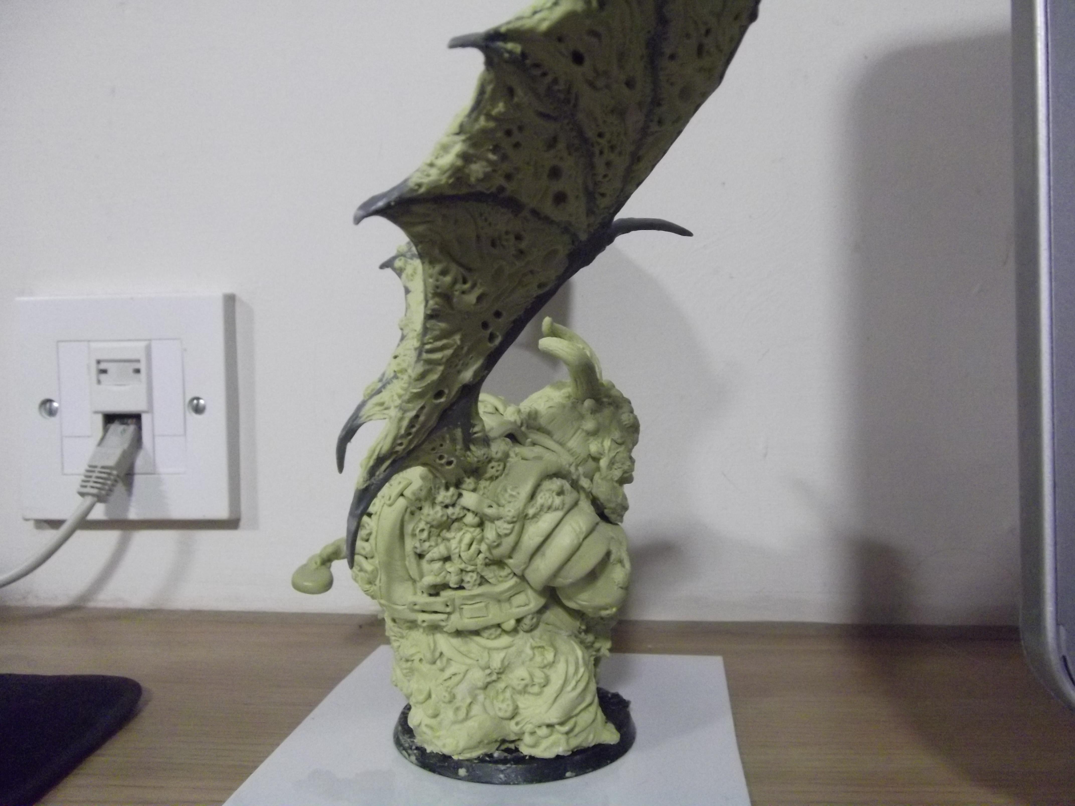 Black Mace, Chaos, Daemons, Nurgle, Prince, Scratch Build, Sculpting, Space Marines, Winged