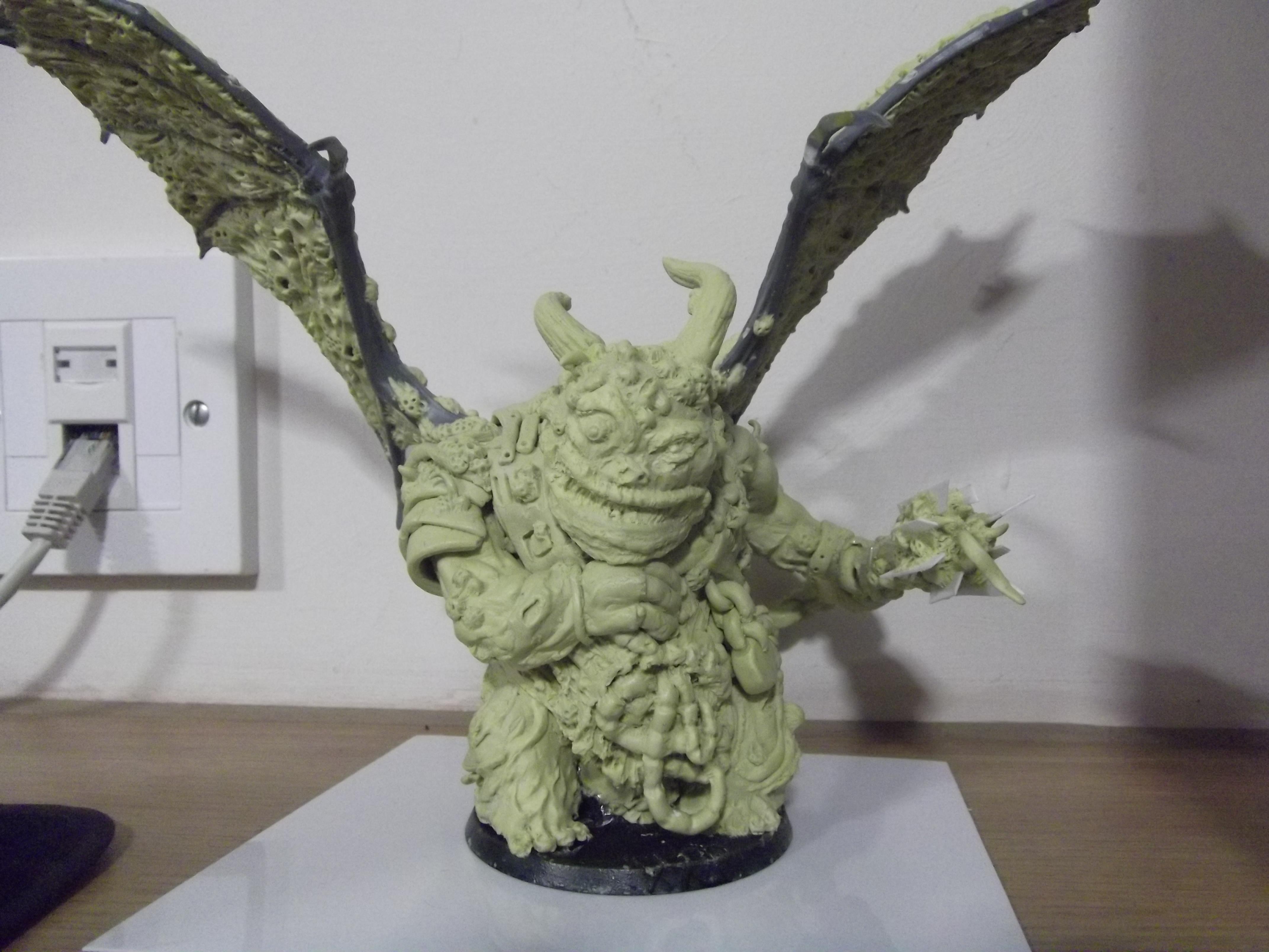 Black Mace, Chaos, Daemons, Nurgle, Prince, Scratch Build, Sculpting, Space Marines, Winged