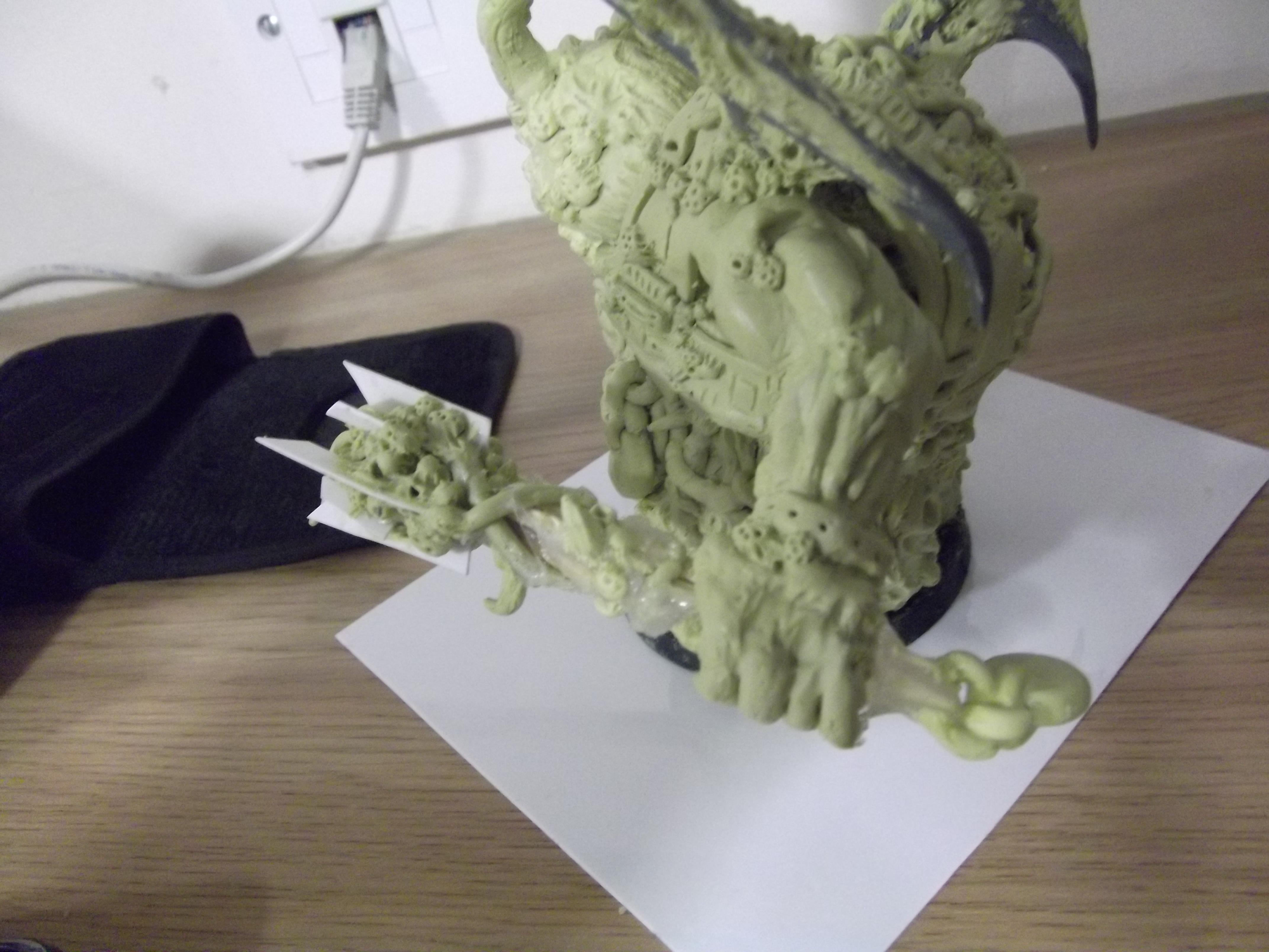 Black Mace, Chaos, Daemons, Nurgle, Prince, Scratch Build, Sculpting, Space Marines, Winged