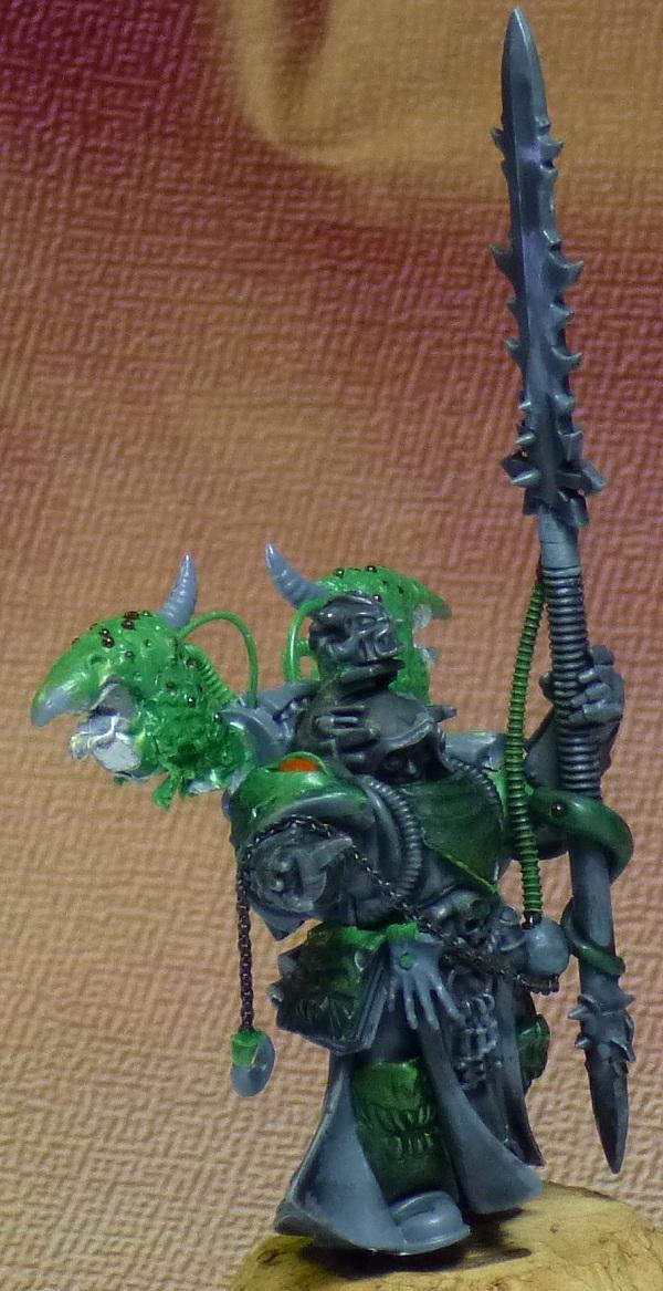 Chaos, Nurgle, Sorcerer, Space Marines, Staff