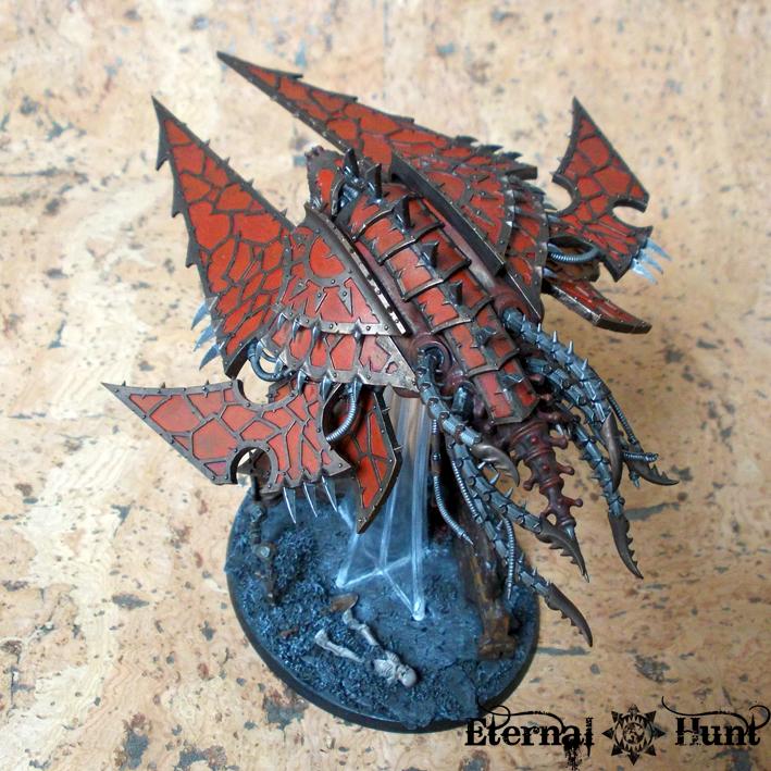 Chaos, Chaos Space Marines, Conversion, Daemon Engine, Flyer, Heldrake, Hellrazor, Khorne, Paintjob, Warhammer 40,000, World Eaters