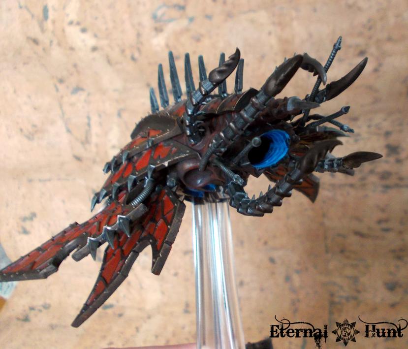 Chaos, Chaos Space Marines, Conversion, Daemon Engine, Flyer, Heldrake, Hellrazor, Khorne, Paintjob, Warhammer 40,000, World Eaters